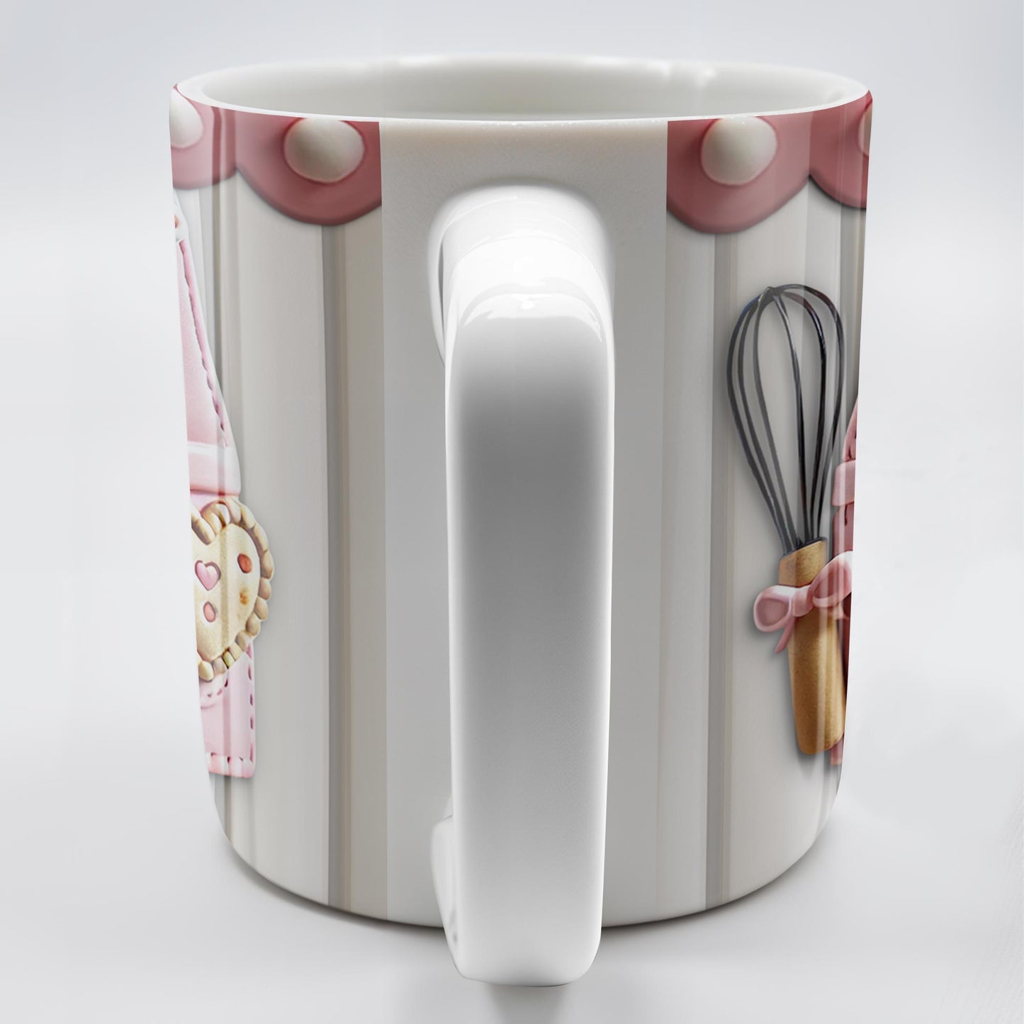 Baking Apron And Heart Cookie - Personalized Custom Coffee Mug - FAM320_MG