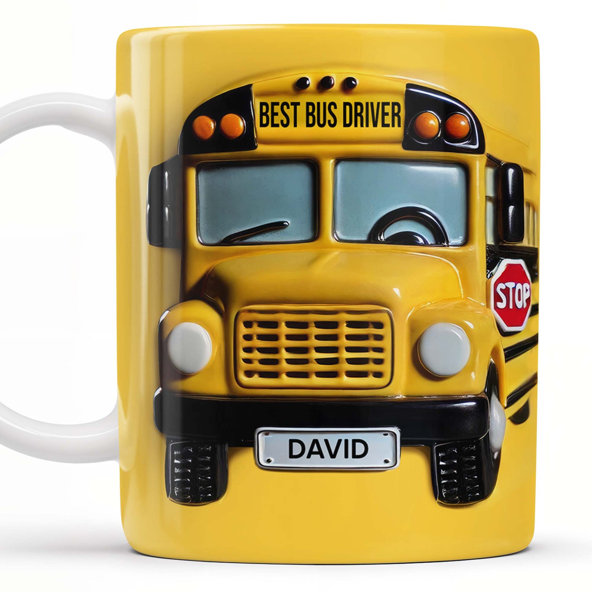 Best Bus Driver, School Bus And Stop Sign