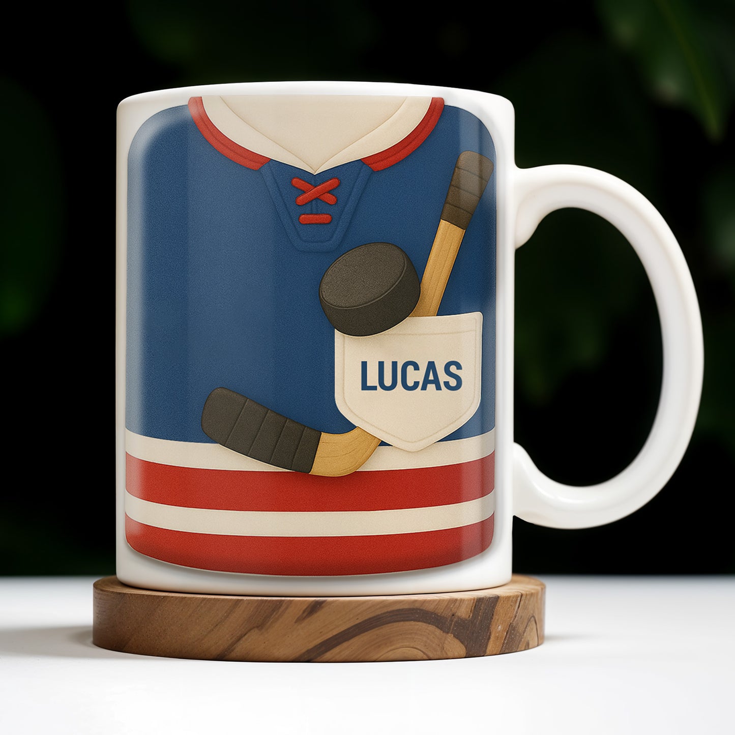 Customize Your Hockey Jersey Mug With Your Name, Hockey Gear