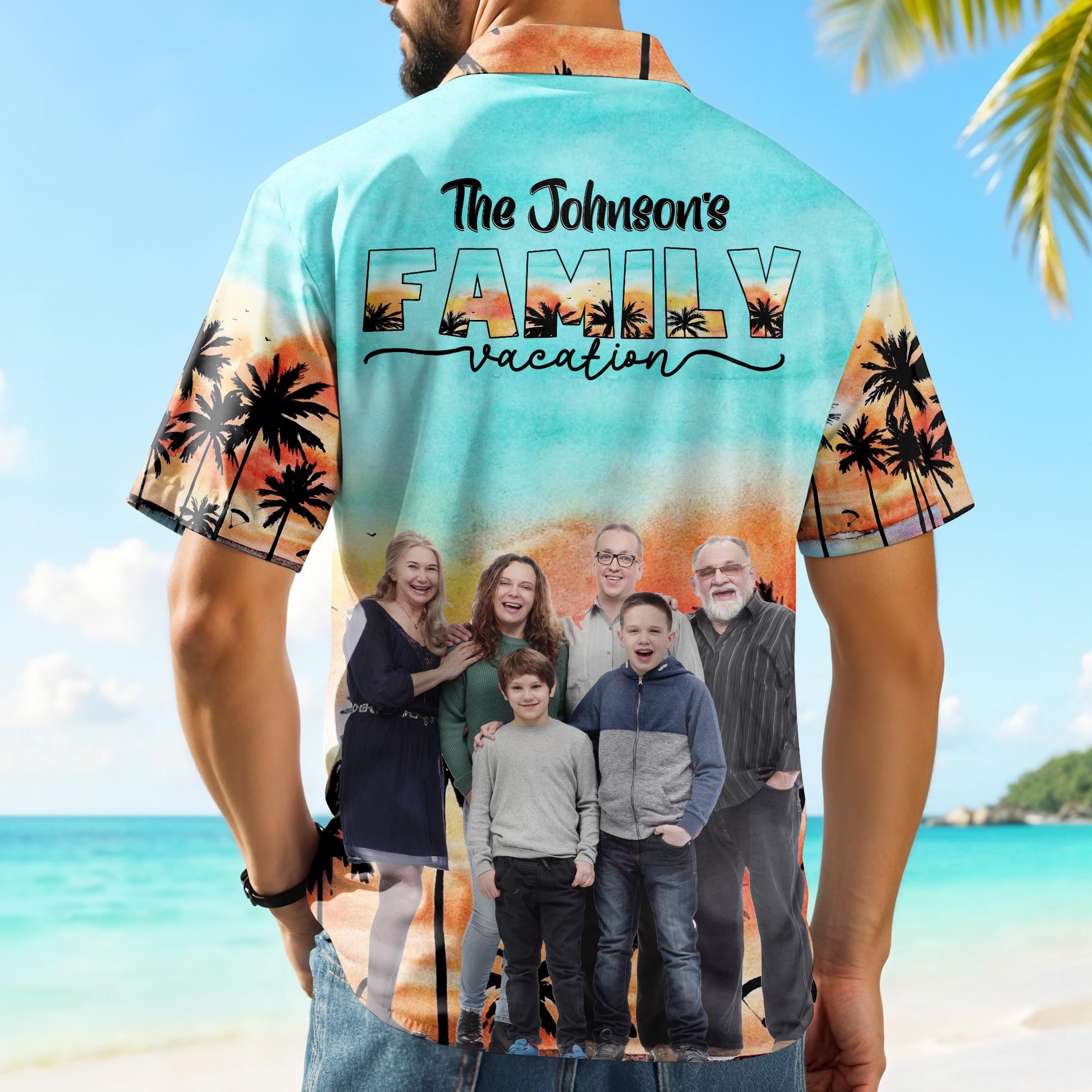 Tropical Palm Trees Sunset Design