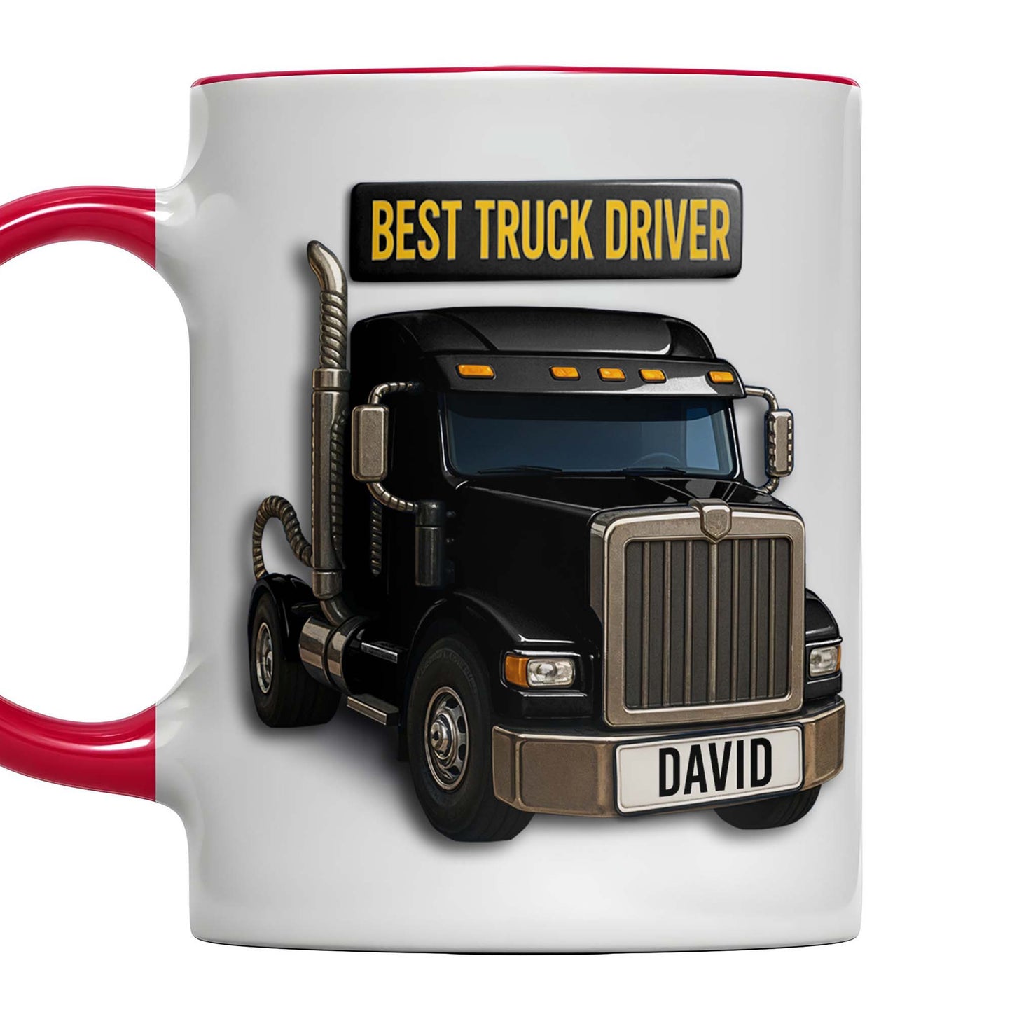 Best Truck Driver Mug For A Special Truck Driver - Personalized Custom Accent Mug - FAM335_AMUG