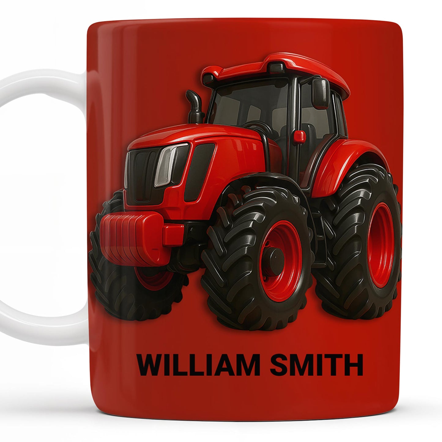 Red Tractor Custom Coffee Mug