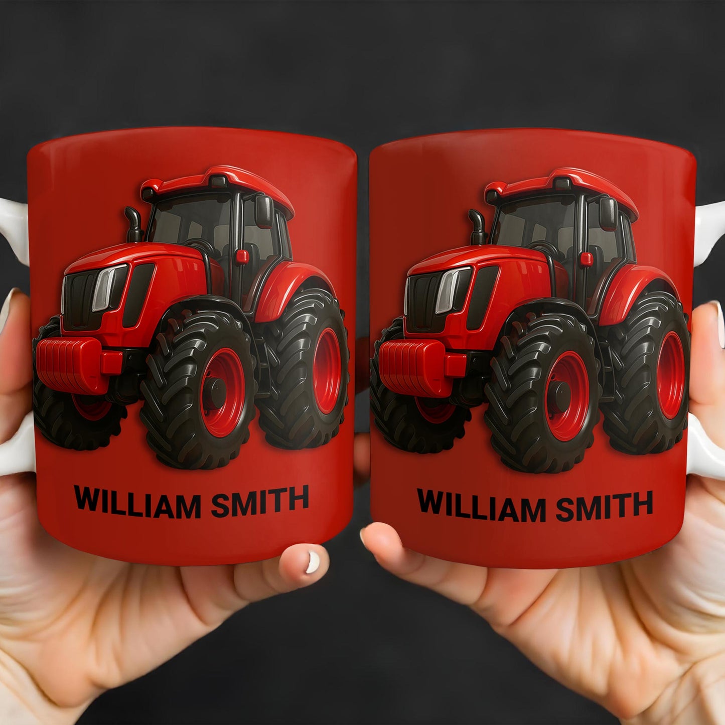 Red Tractor Custom Coffee Mug
