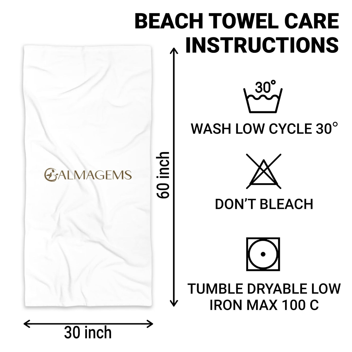 Personalized Beach Towel With Seashells And Starfish Design