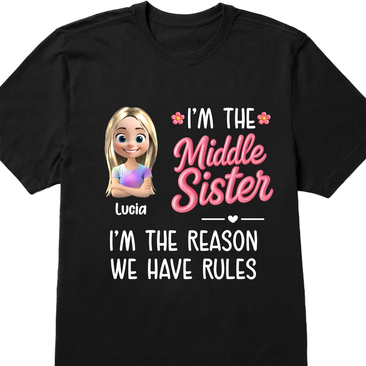 I'm The Middle Sister, I'm The Reason We Have Rules, Heart and Flowers