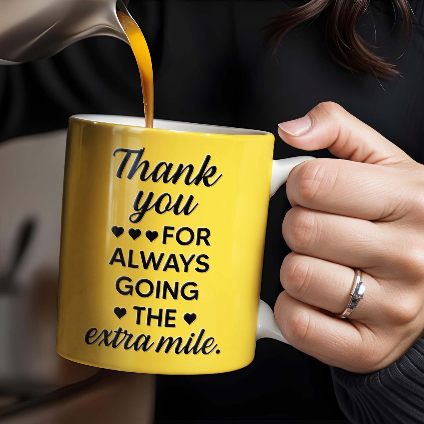 Thank You For Always Going The Extra Mile, School Bus and Hearts
