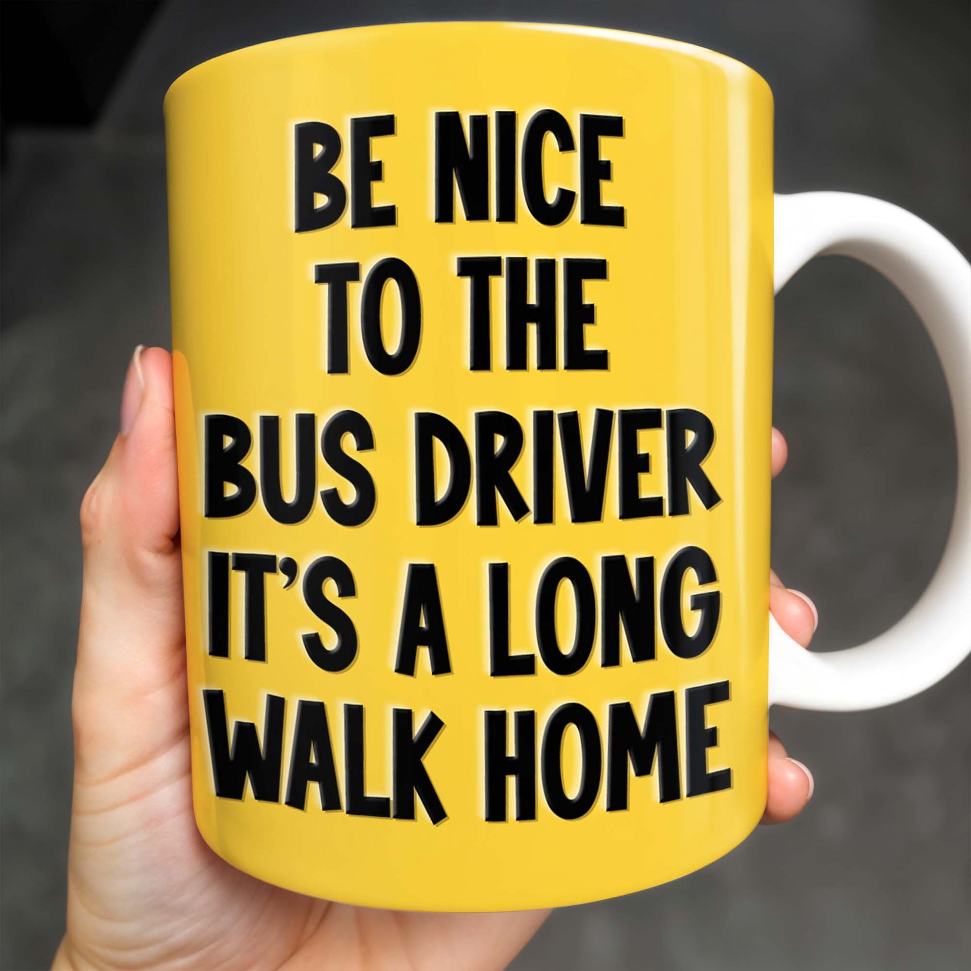 Be Nice To The Bus Driver It's A Long Walk Home
