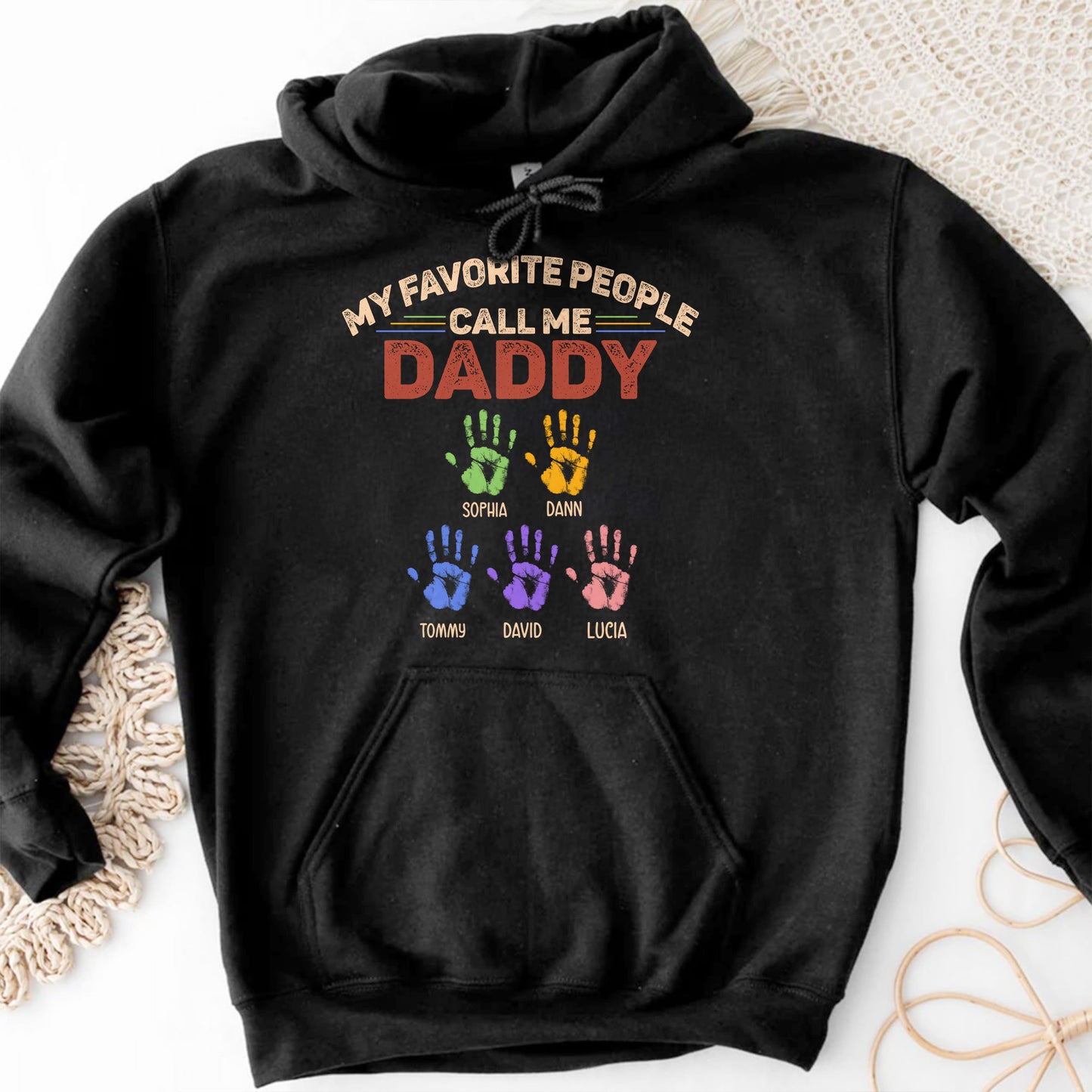 My Favorite People Call Me Daddy, Colored Handprints