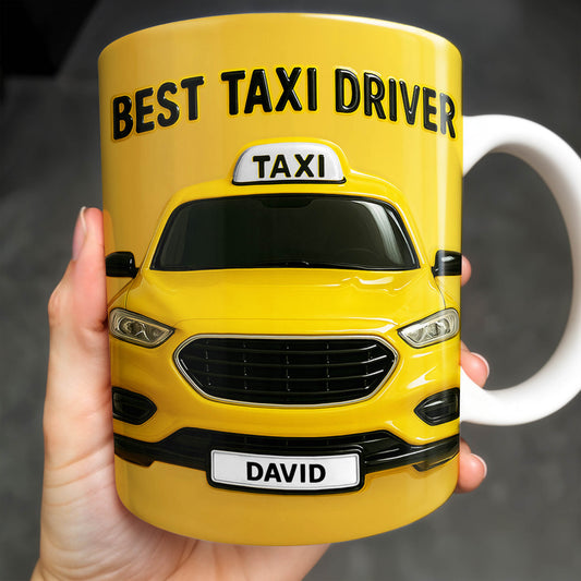 Best Taxi Driver With Yellow Taxi Design