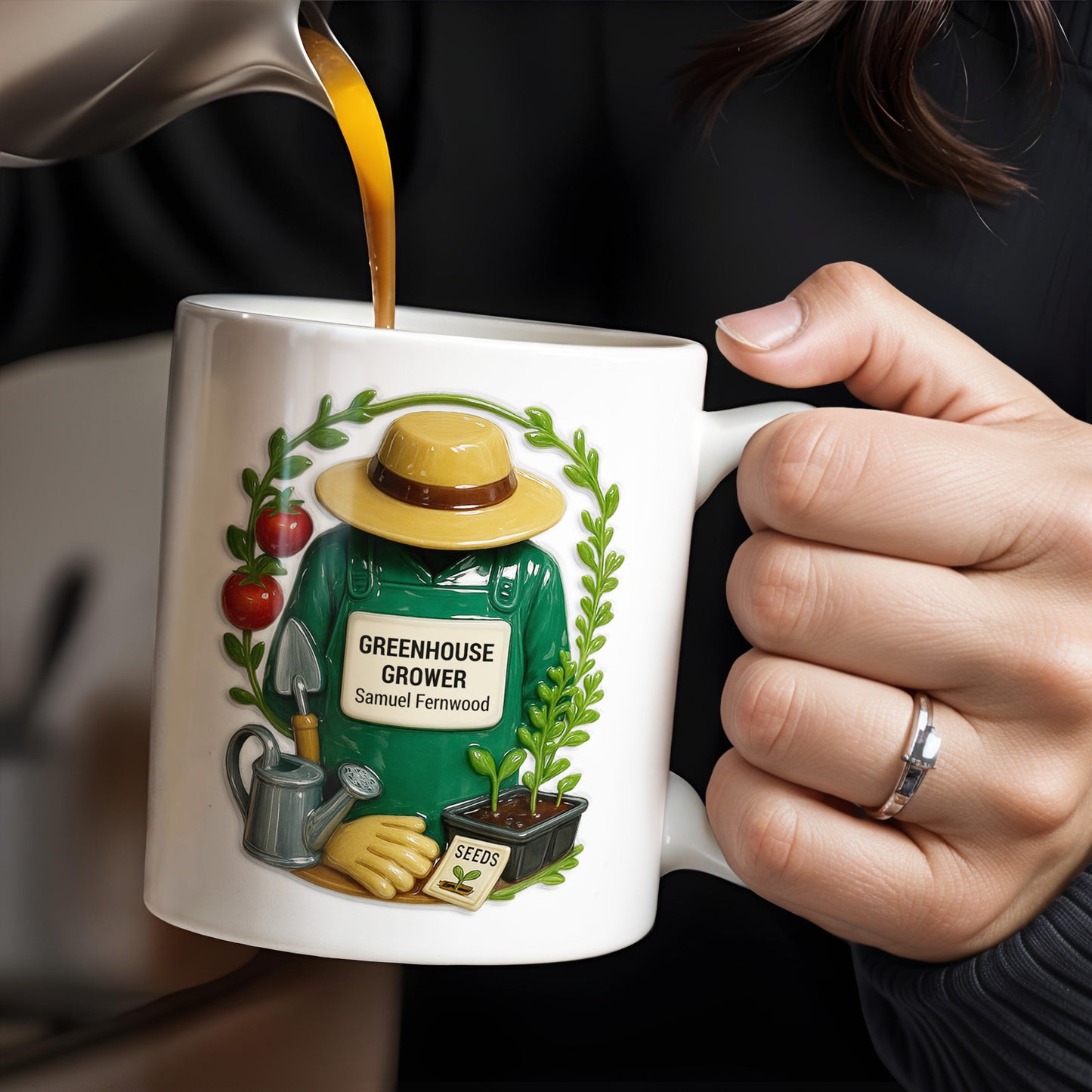 Greenhouse Grower, Garden Enthusiast Design