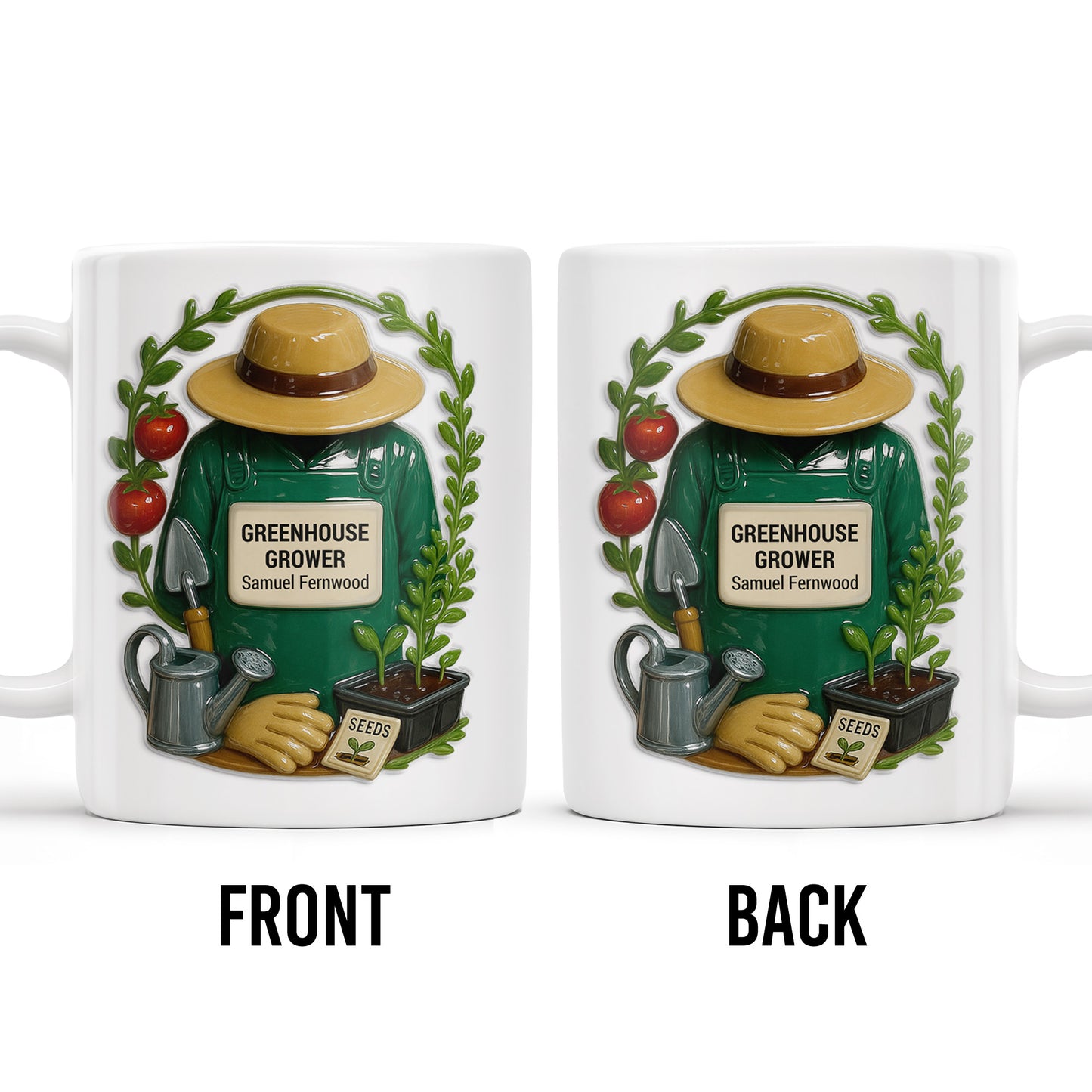 Greenhouse Grower, Garden Enthusiast Design