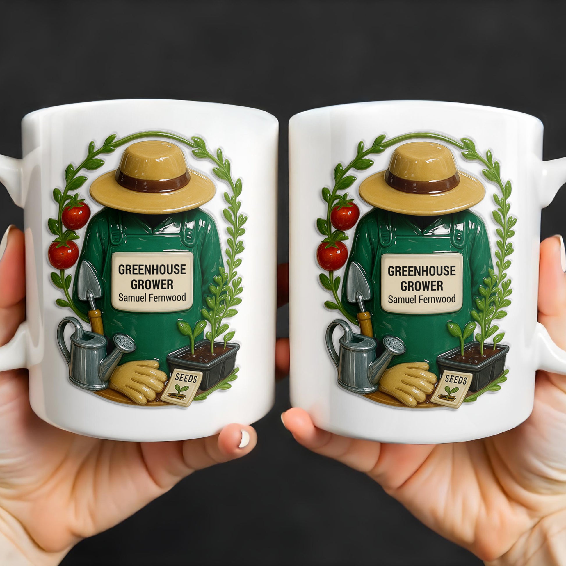 Greenhouse Grower, Garden Enthusiast Design