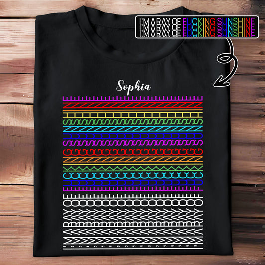 May Be Effing Sunshine Colorful Patterns Tee