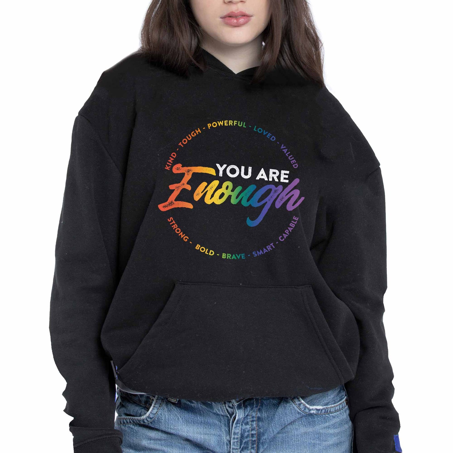 You Are Enough Inspirational Colorful Message