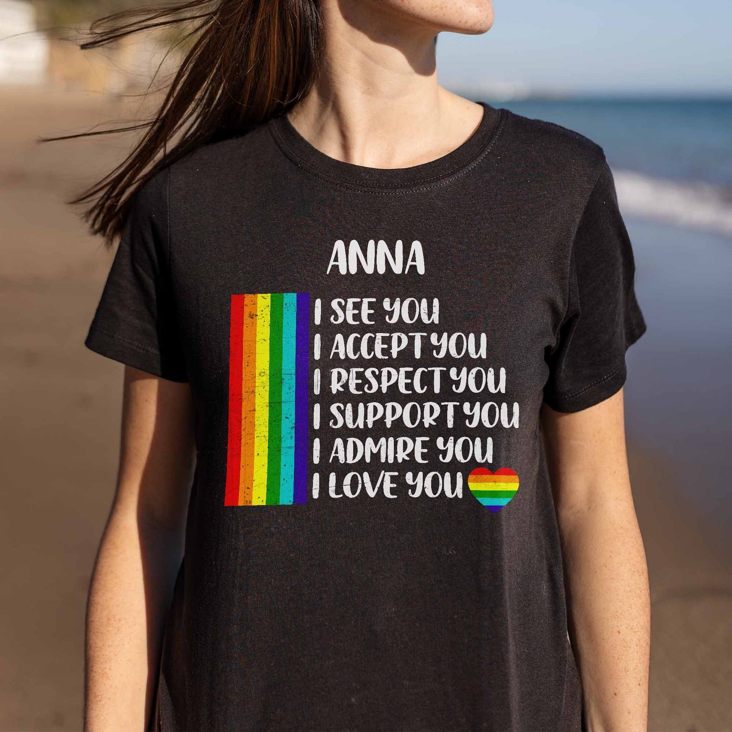 I See You, I Accept You With Rainbow Flag