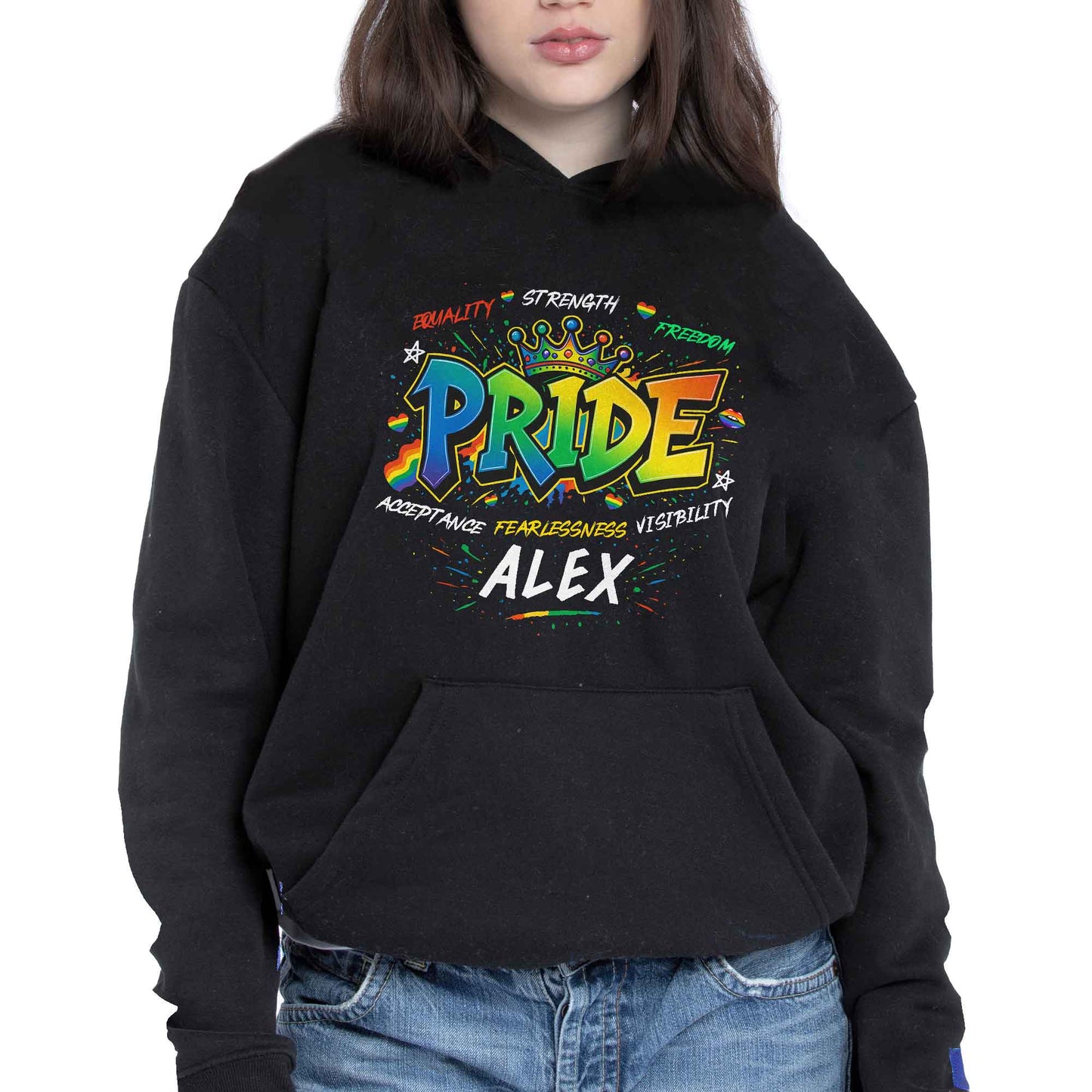 Equality Strength Freedom Pride Acceptance Fearlessness Visibility
