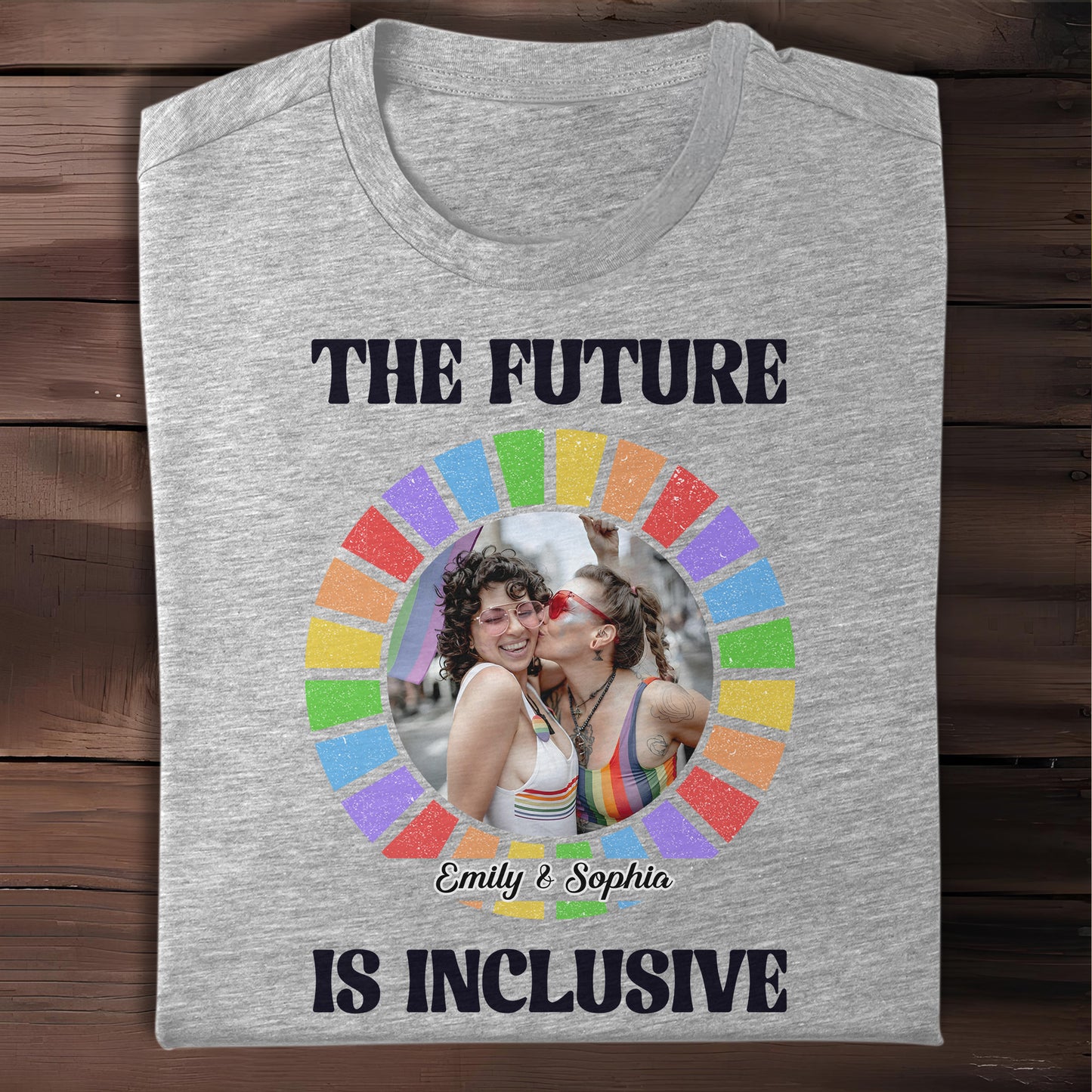 The Future Is Inclusive Rainbow Couple Design