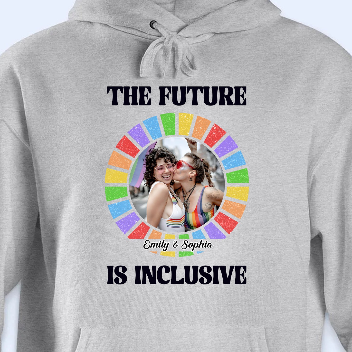 The Future Is Inclusive Rainbow Couple Design