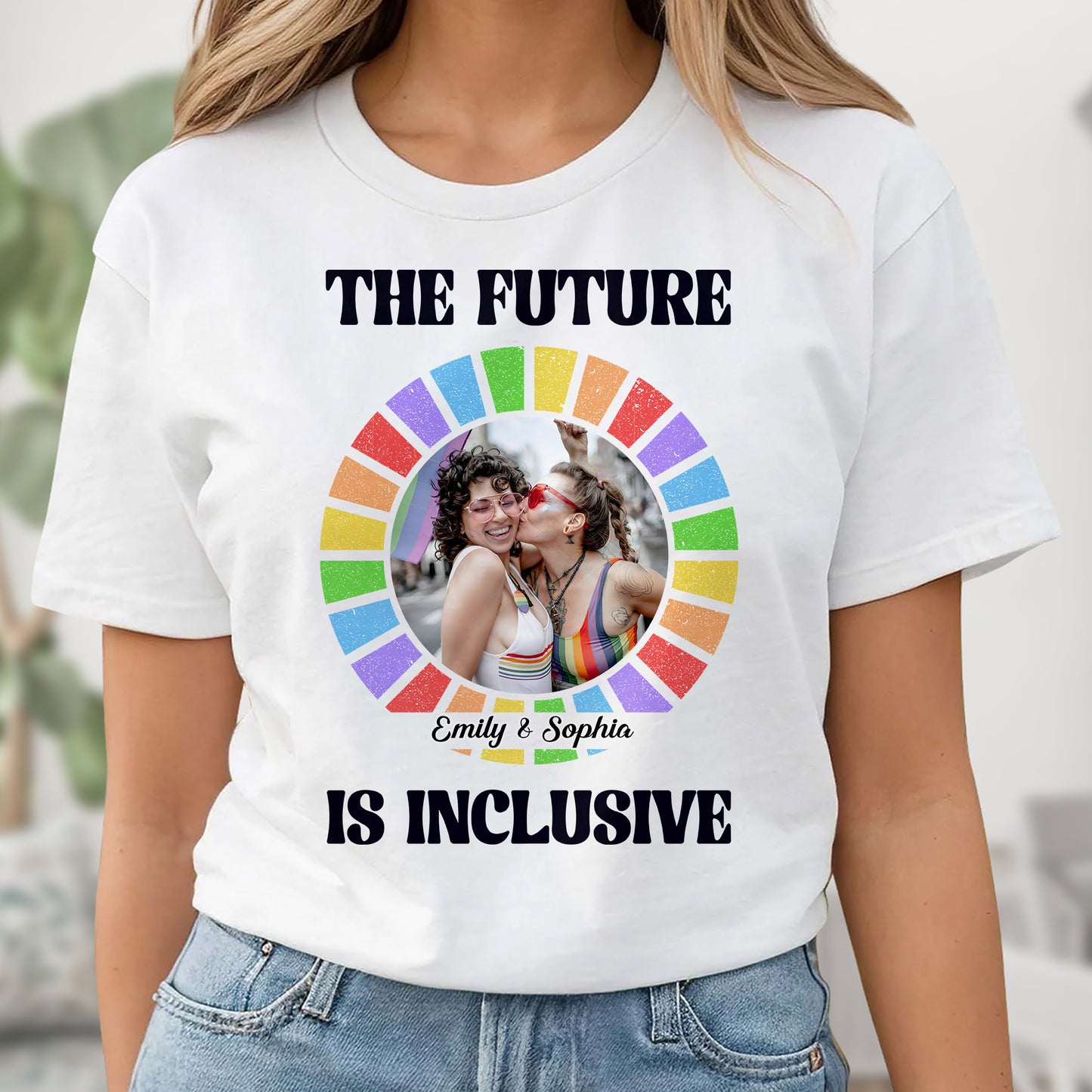 The Future Is Inclusive Rainbow Couple Design