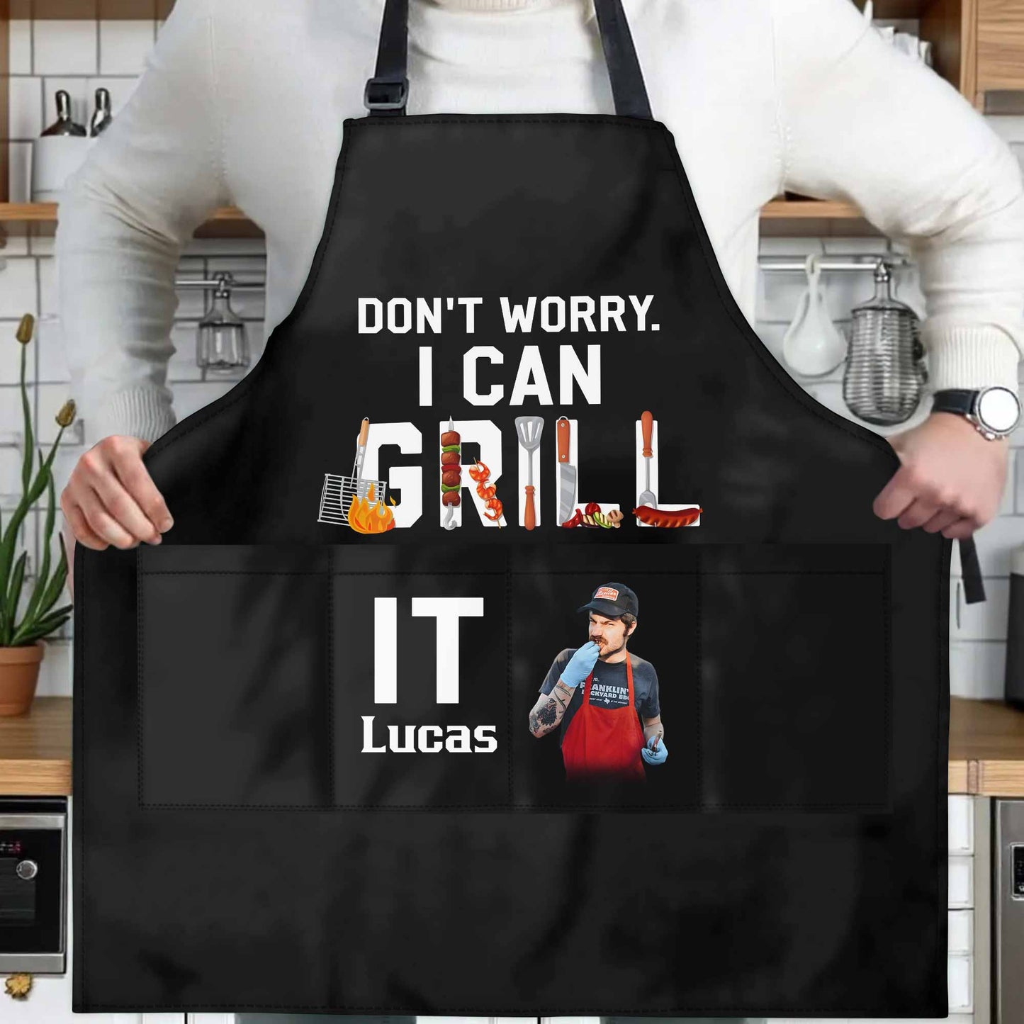 Don't Worry I Can Grill It, Featuring BBQ Tools And Foods