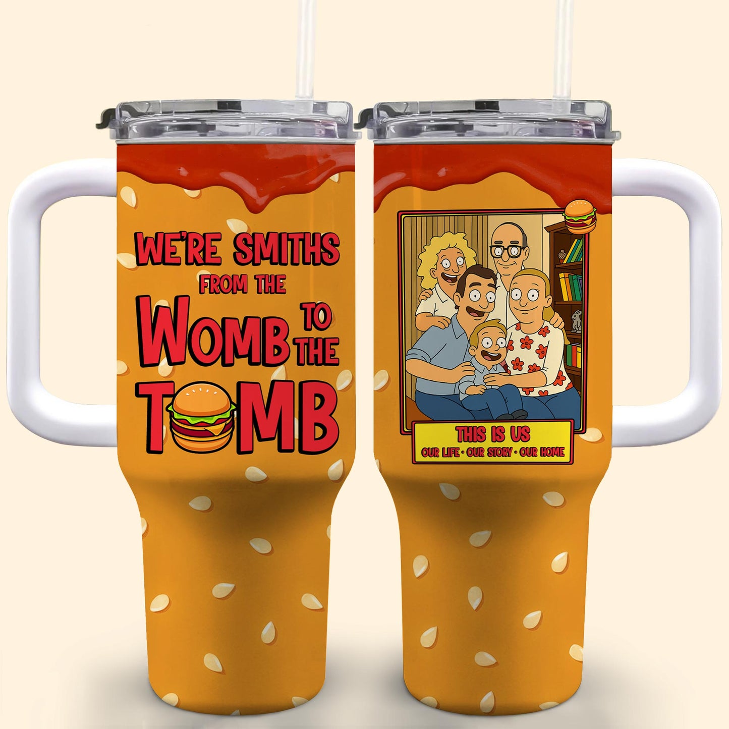 From The Womb To The Tomb Cartoon Family Design
