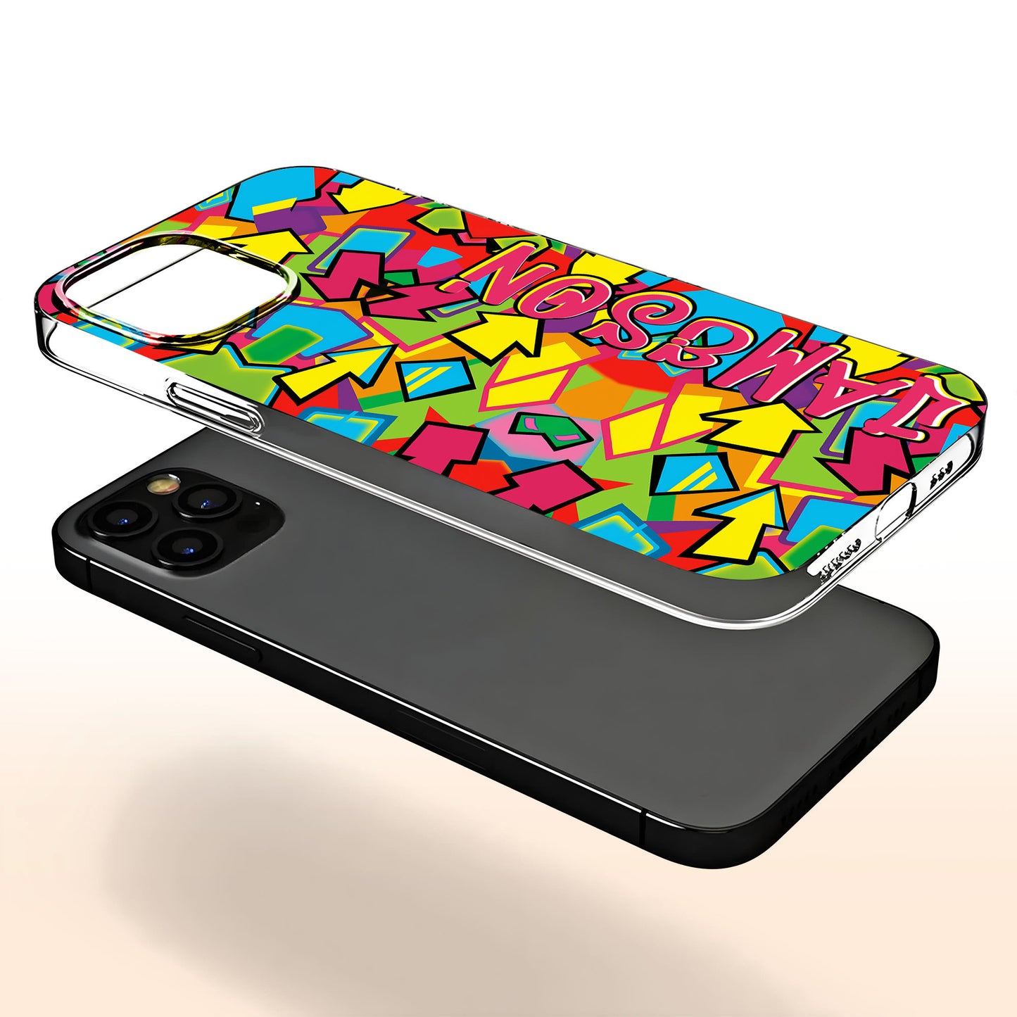 Vibrant Retro 90s Style With Geometric Shapes