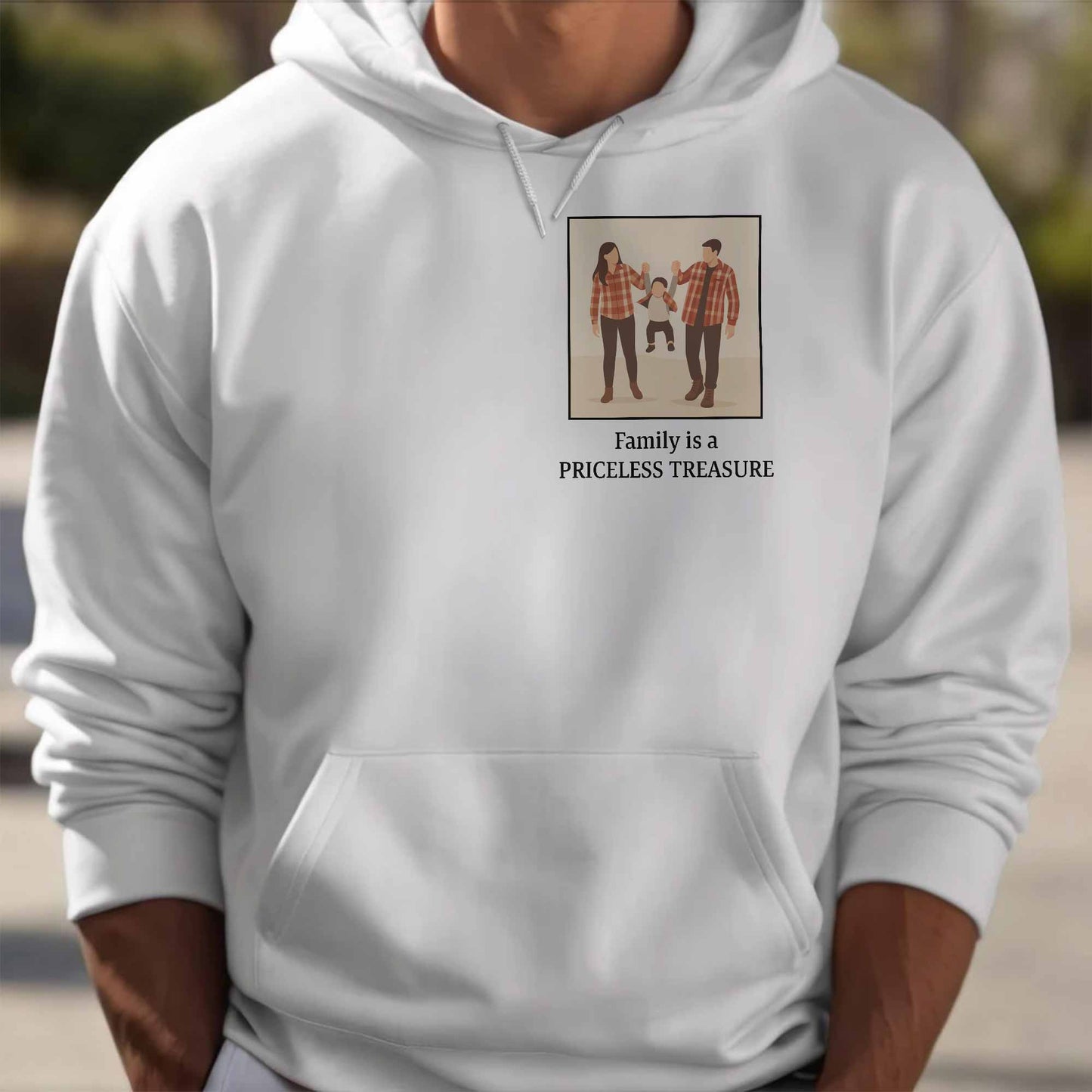 Family Is A Priceless Treasure T-Shirt - Personalized Custom Unisex T-shirt, Hoodie - FAM406_WBAS
