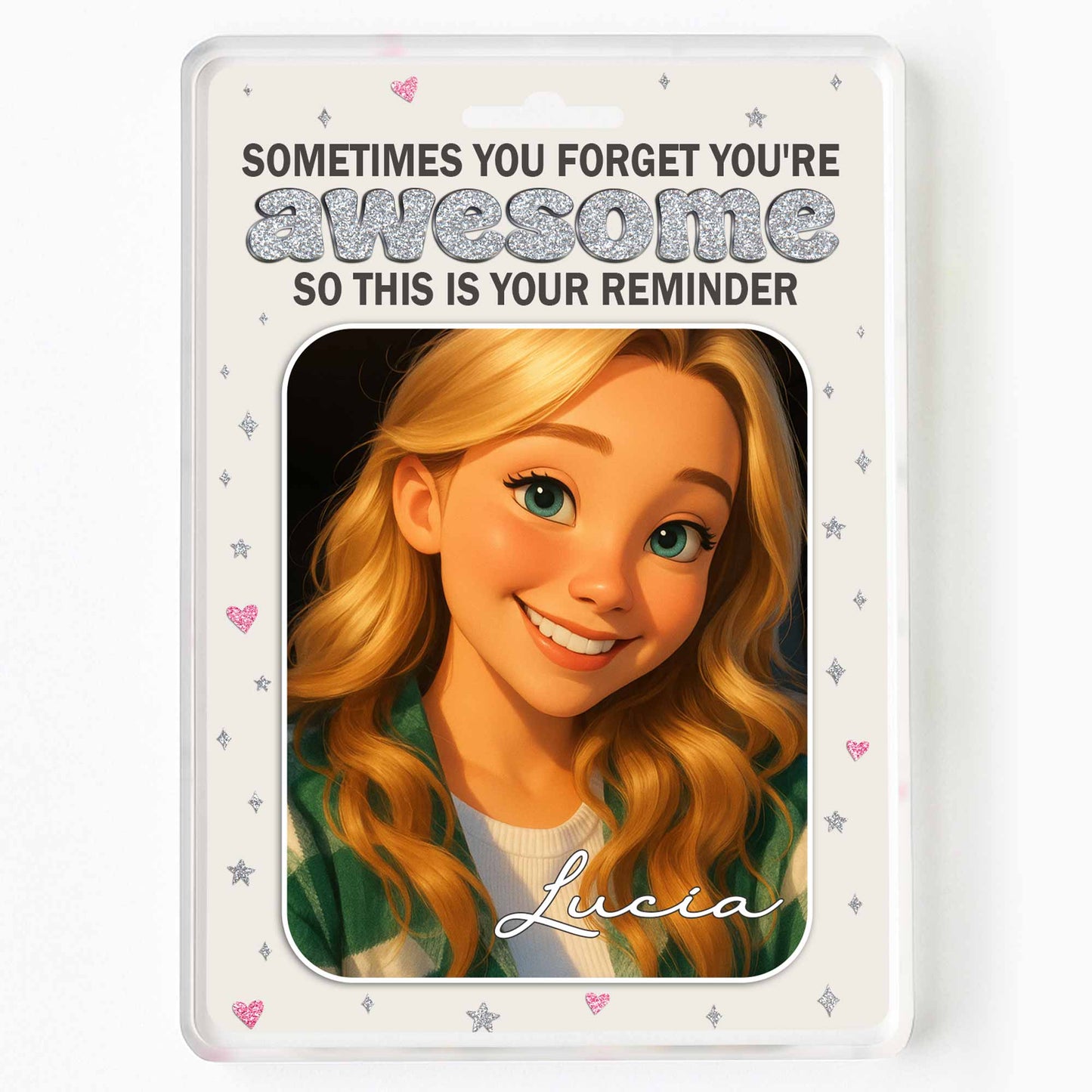 Sometimes You Forget You're Awesome, Animated Girl Portrait