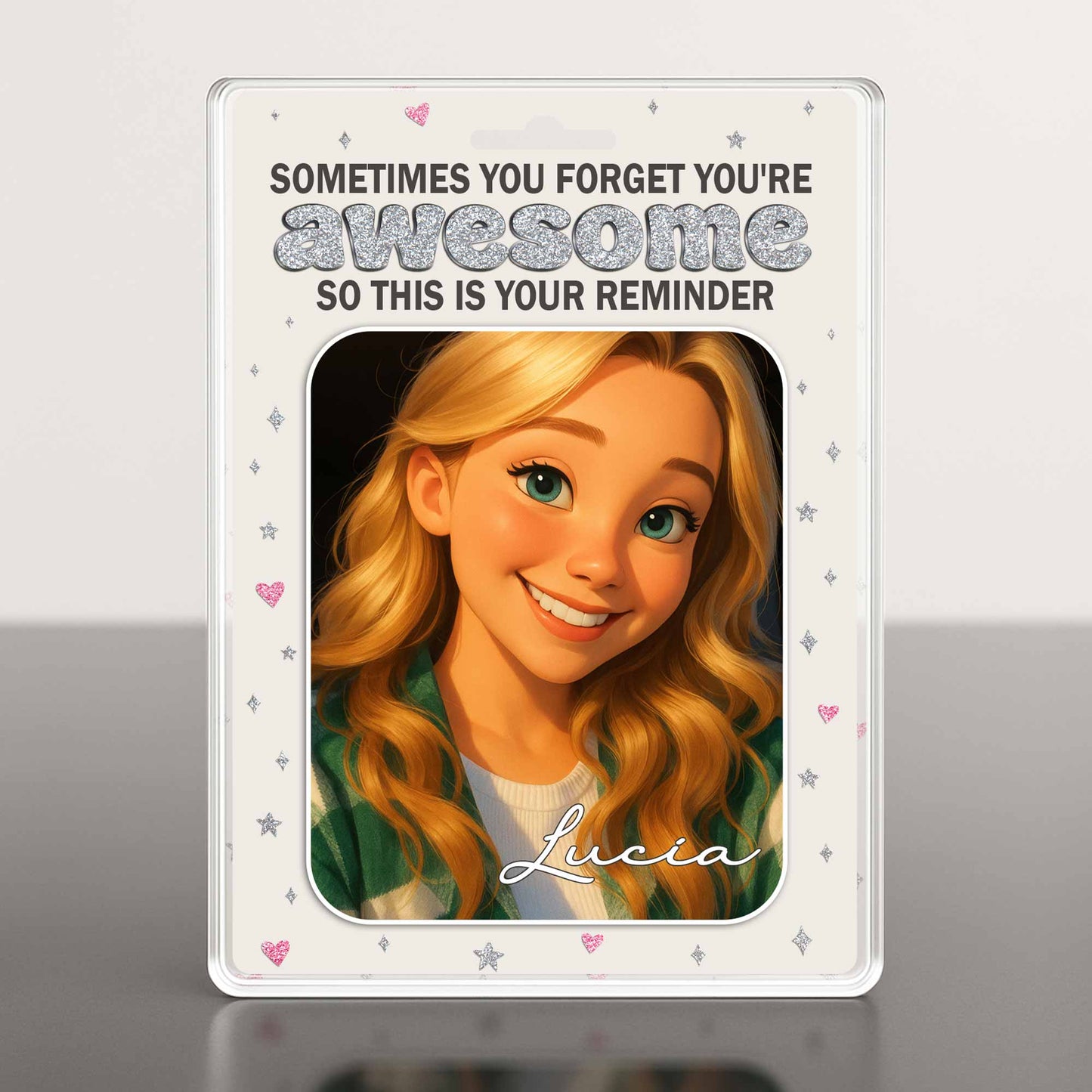 Sometimes You Forget You're Awesome, Animated Girl Portrait