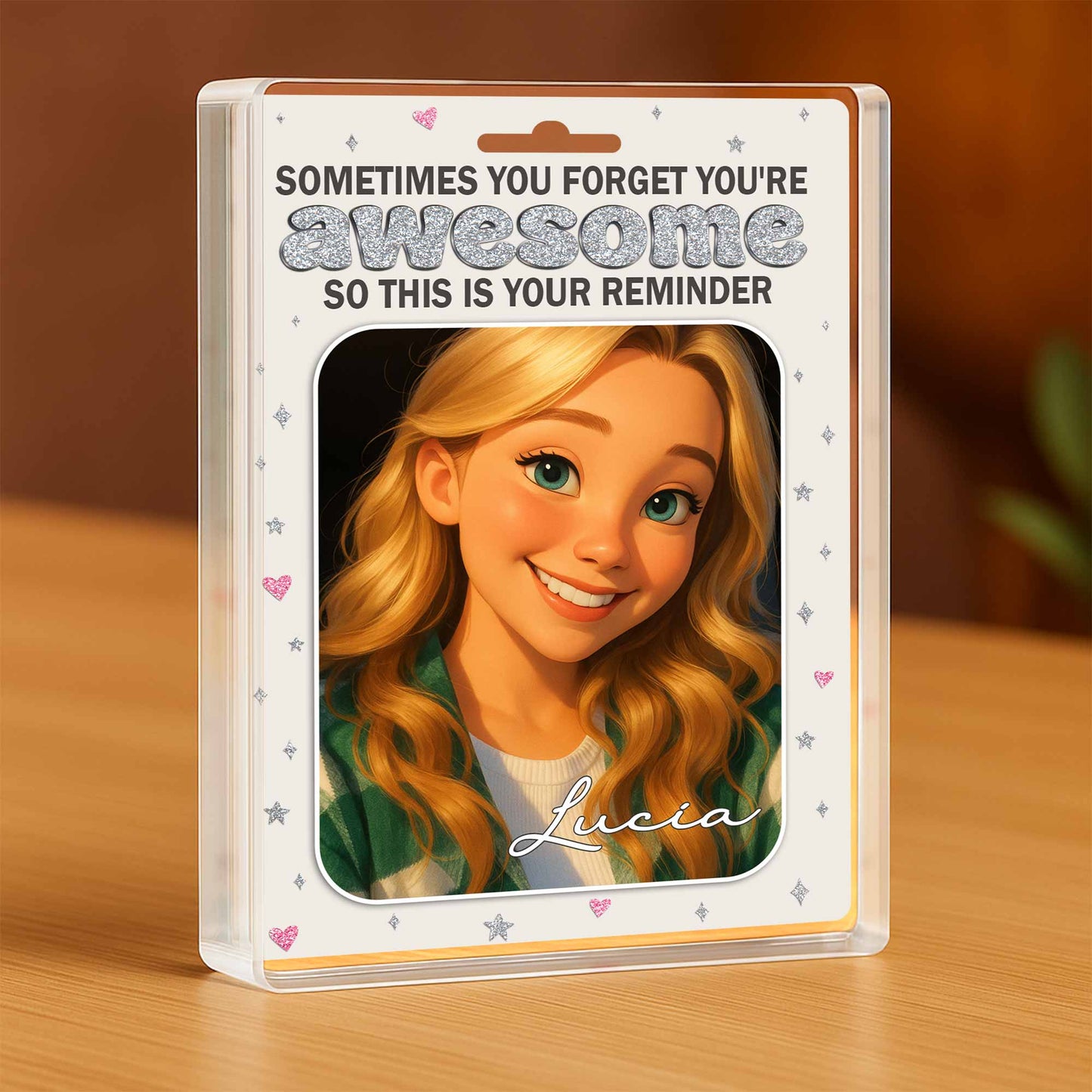 Sometimes You Forget You're Awesome, Animated Girl Portrait
