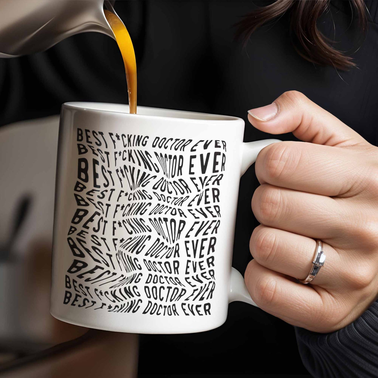 Best Doctor Ever, Celebrate Your Favorite Medical Professional - Personalized Custom Coffee Mug - FAM408_MG