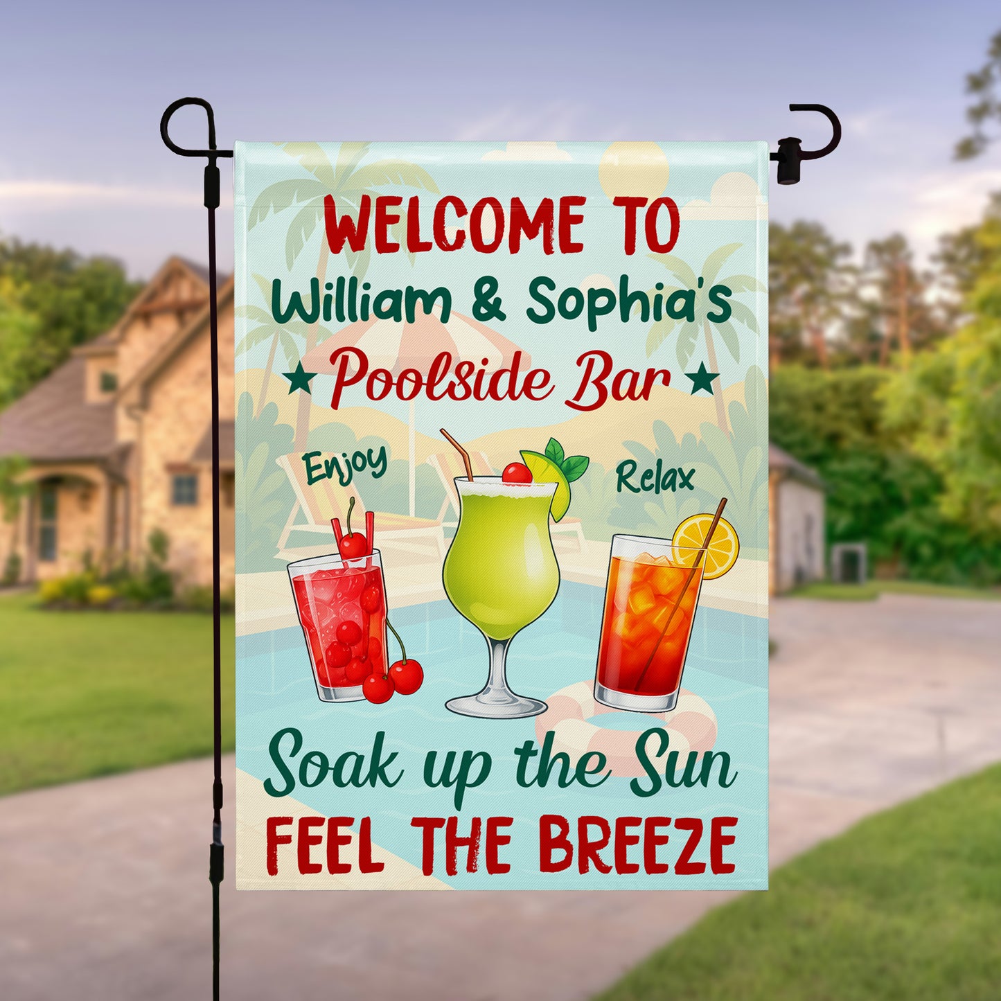 Welcome To Your Poolside Bar, Enjoy Relaxing Summer Days
