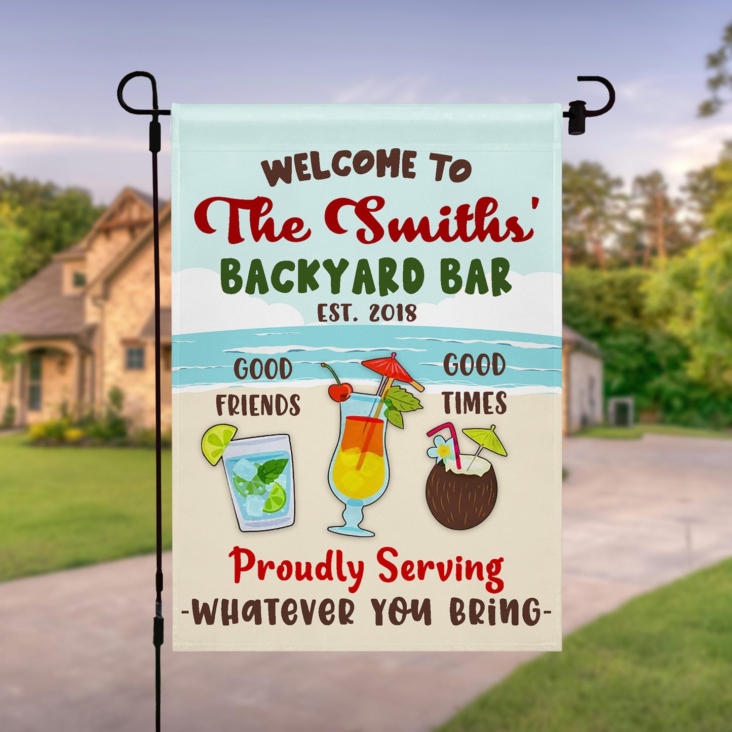 Welcome To The Backyard Bar, Proudly Serving Whatever You Bring