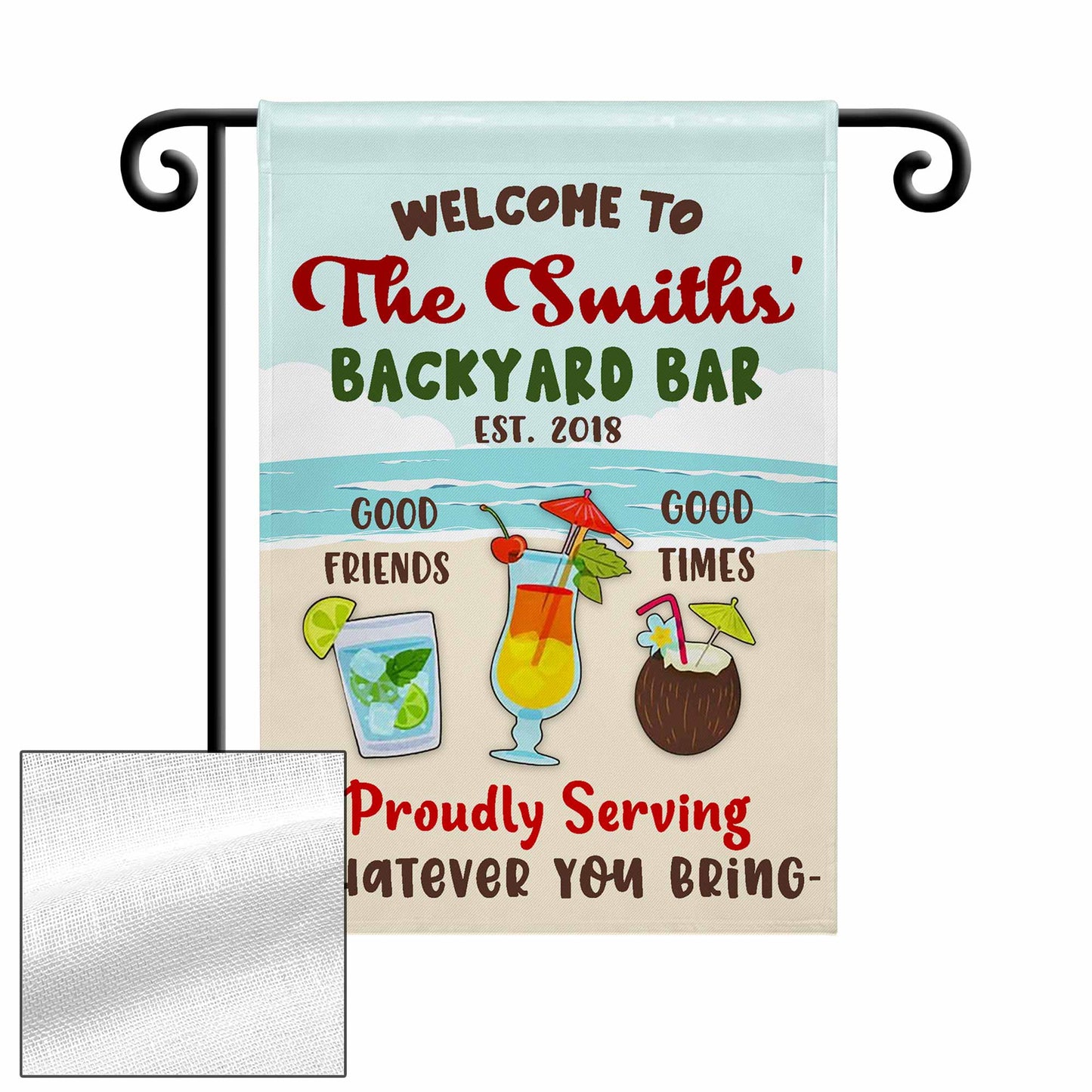 Welcome To The Backyard Bar, Proudly Serving Whatever You Bring