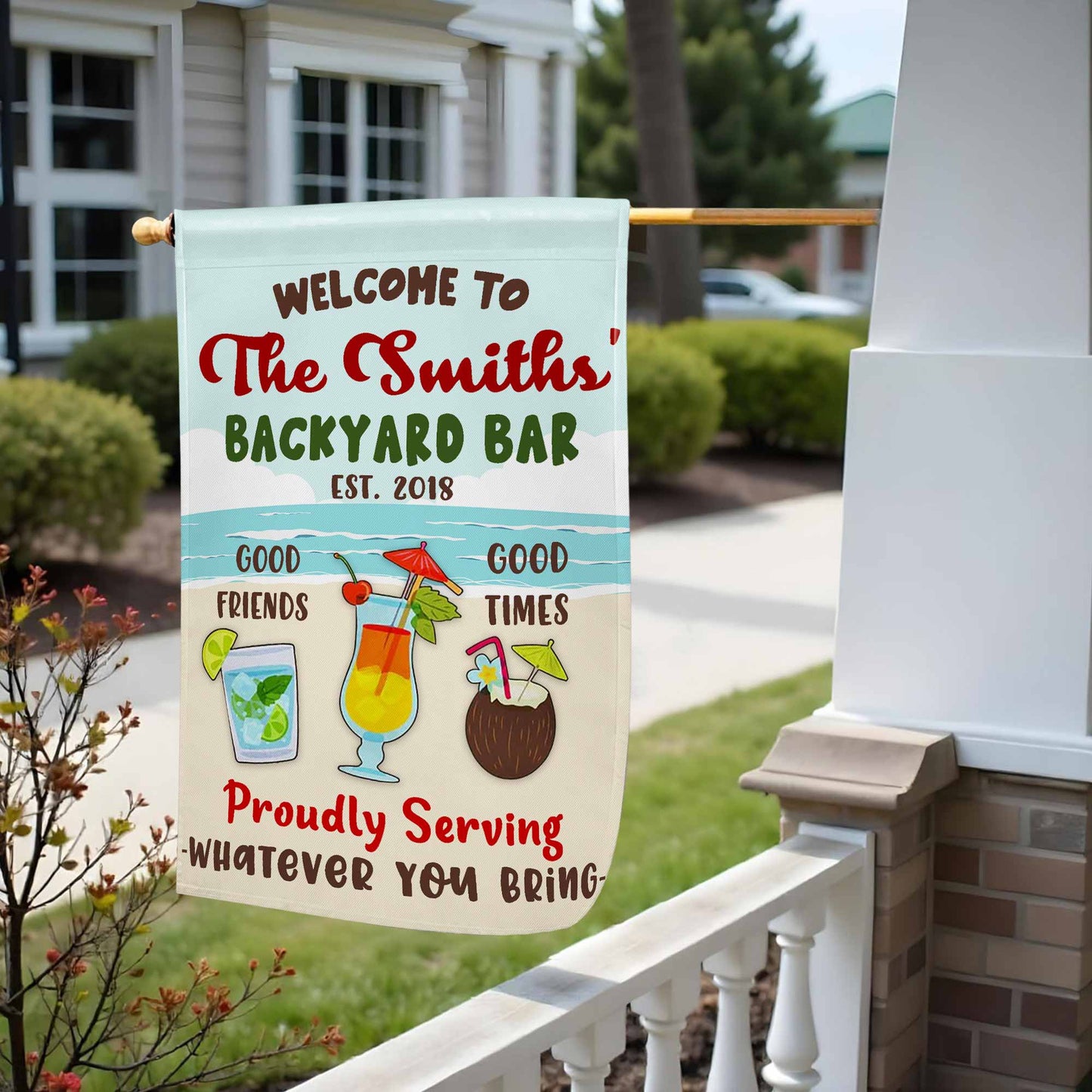 Welcome To The Backyard Bar, Proudly Serving Whatever You Bring