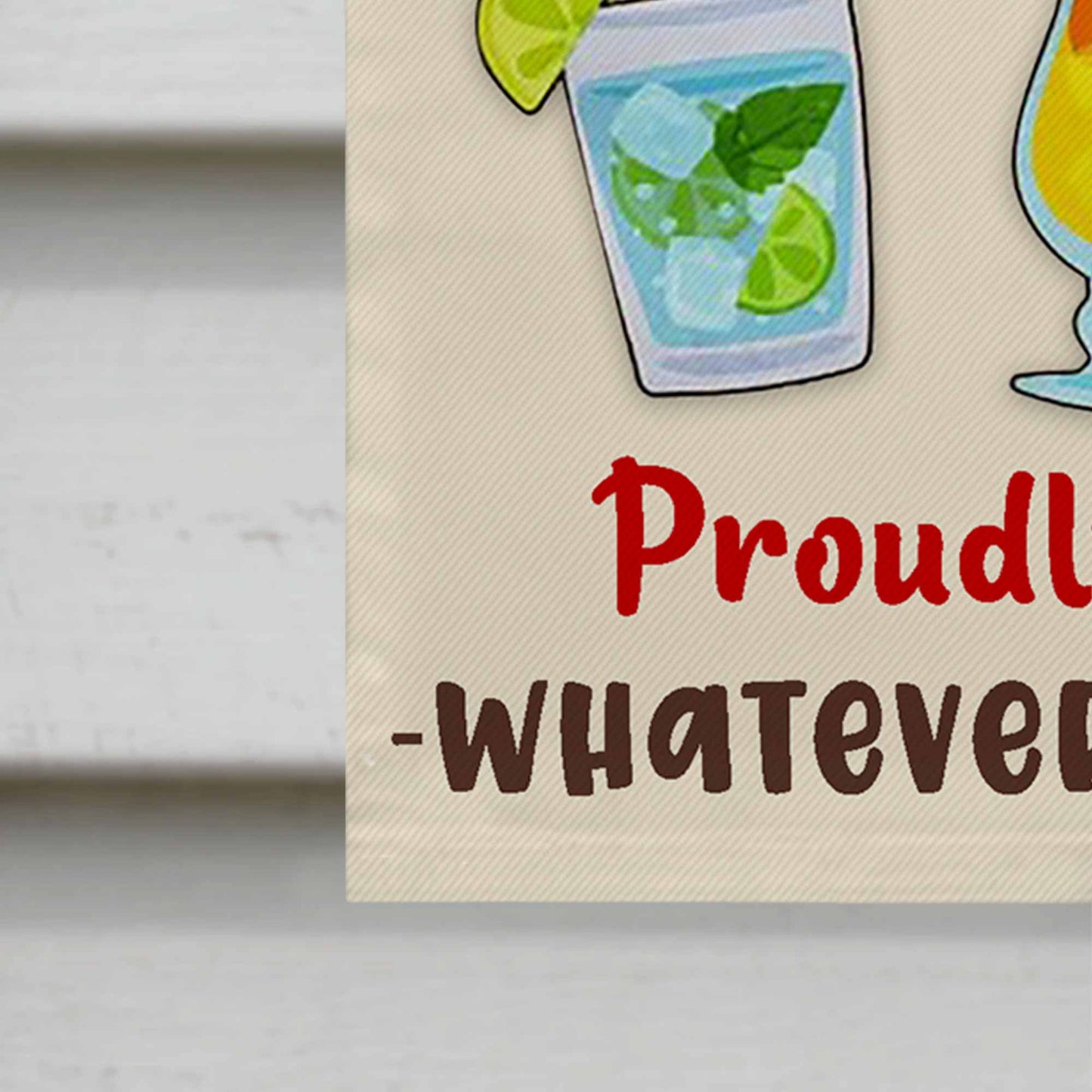 Welcome To The Backyard Bar, Proudly Serving Whatever You Bring