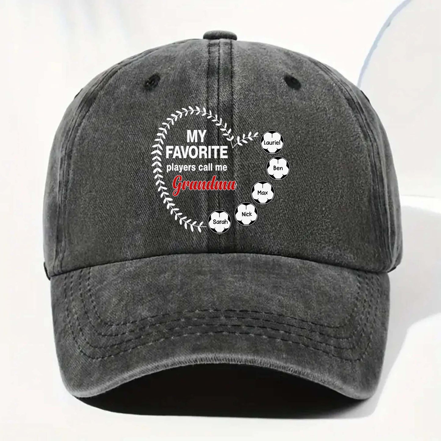My Favorite Players Call Me Grandma Baseball Cap