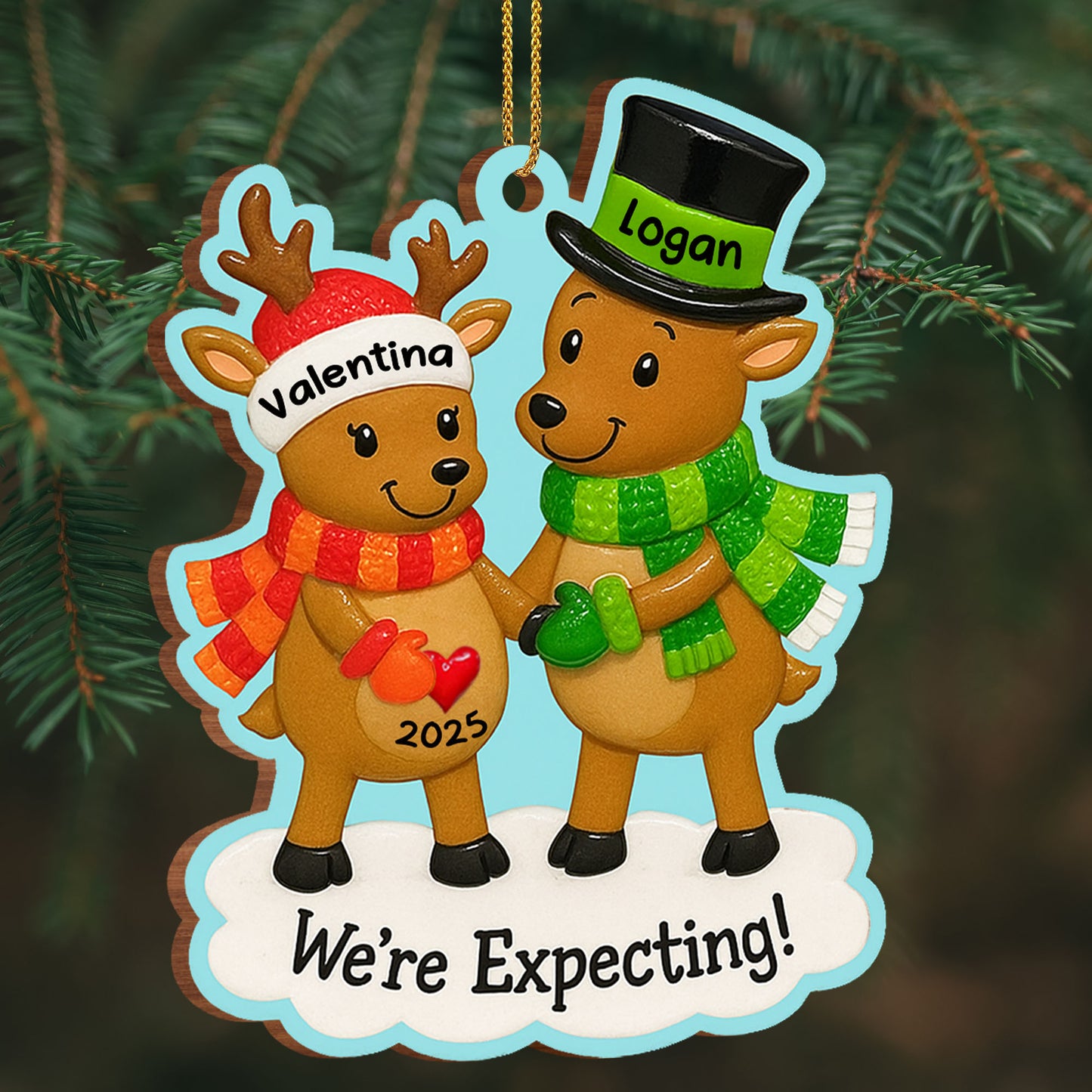 We're Expecting Reindeer Couples