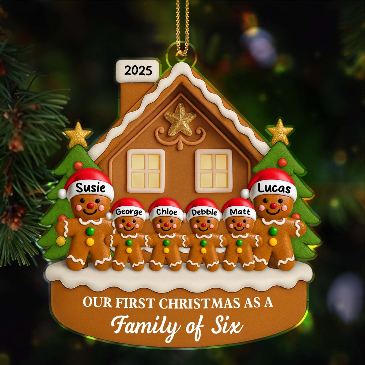 Our First Christmas As A Family Of Six, Gingerbread House