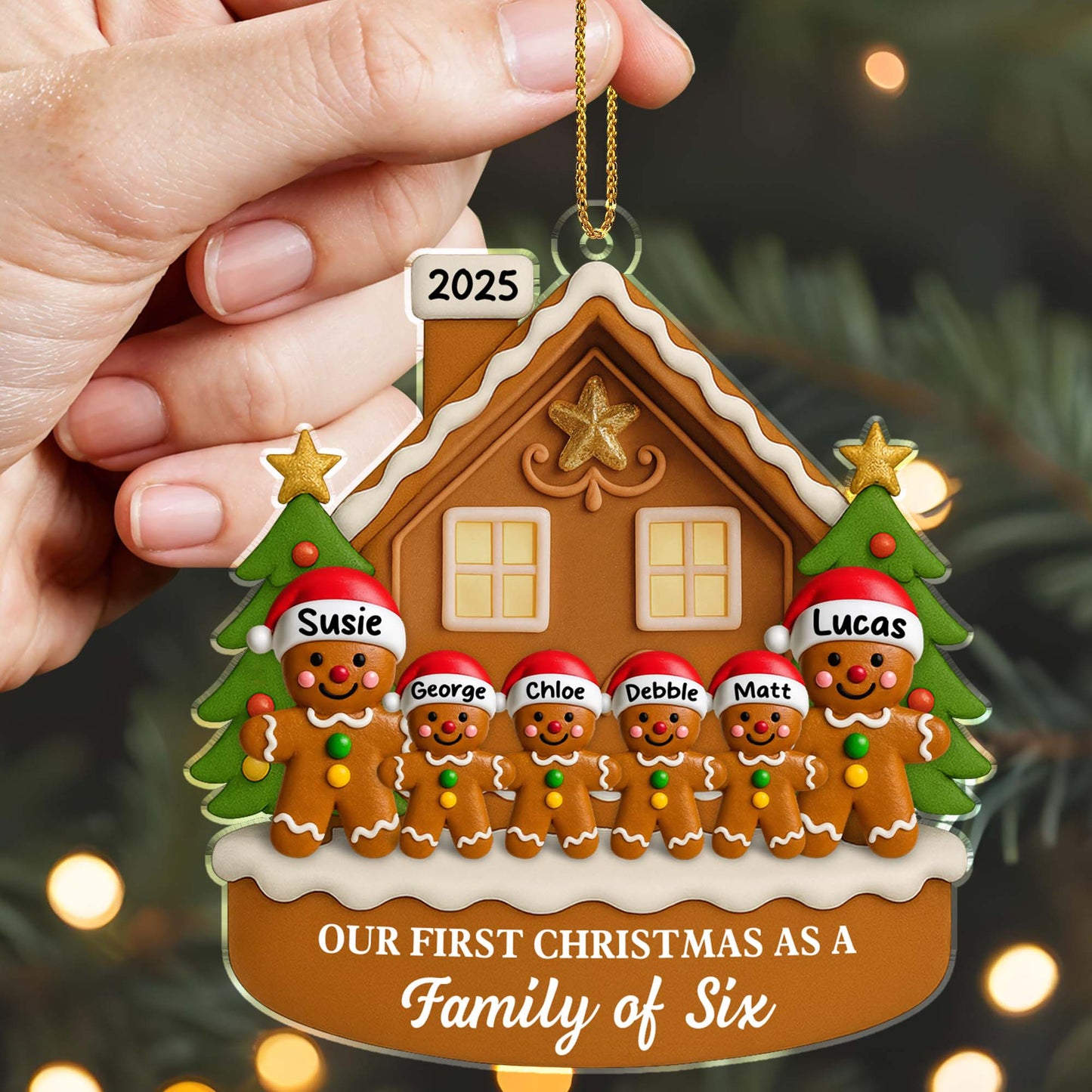 Our First Christmas As A Family Of Six, Gingerbread House