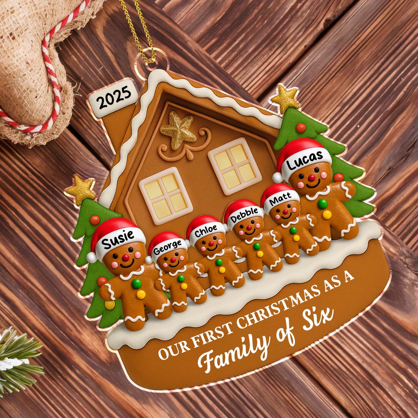 Our First Christmas As A Family Of Six, Gingerbread House