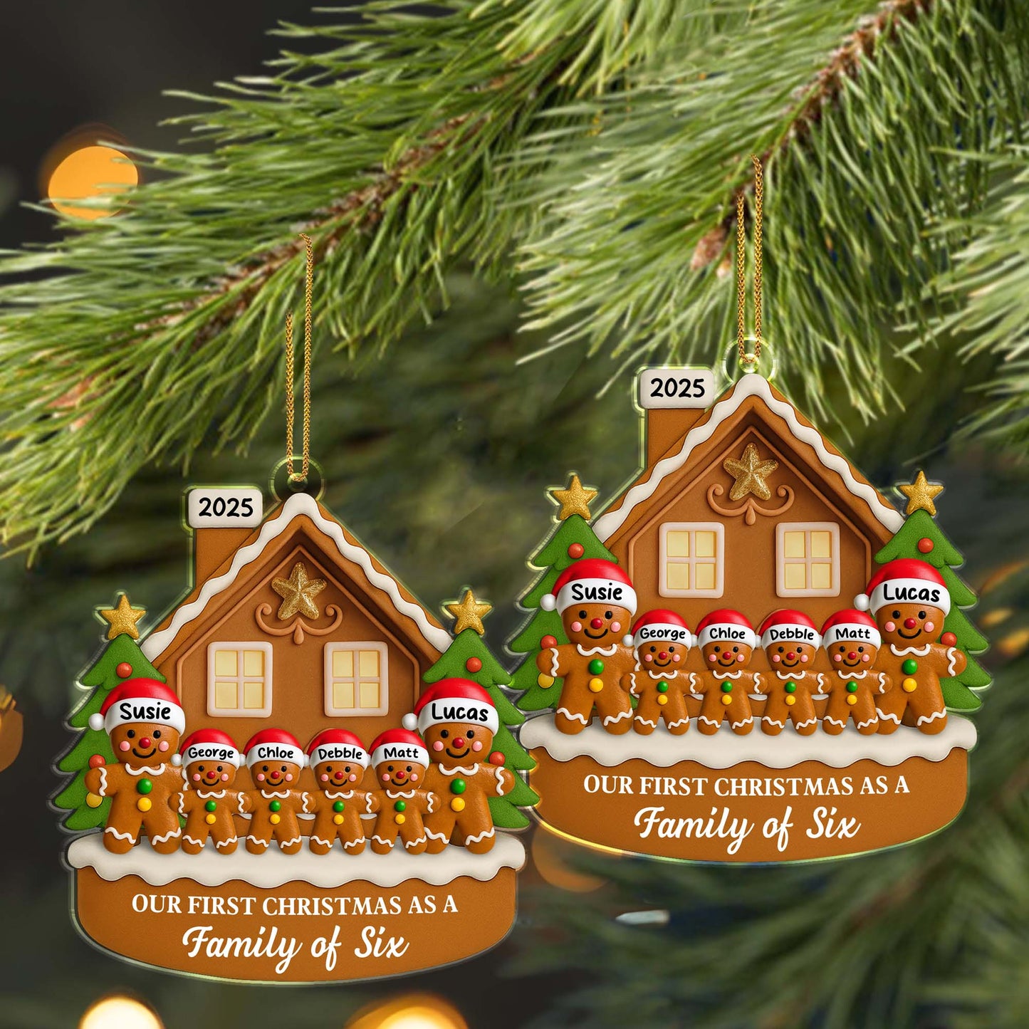 Our First Christmas As A Family Of Six, Gingerbread House