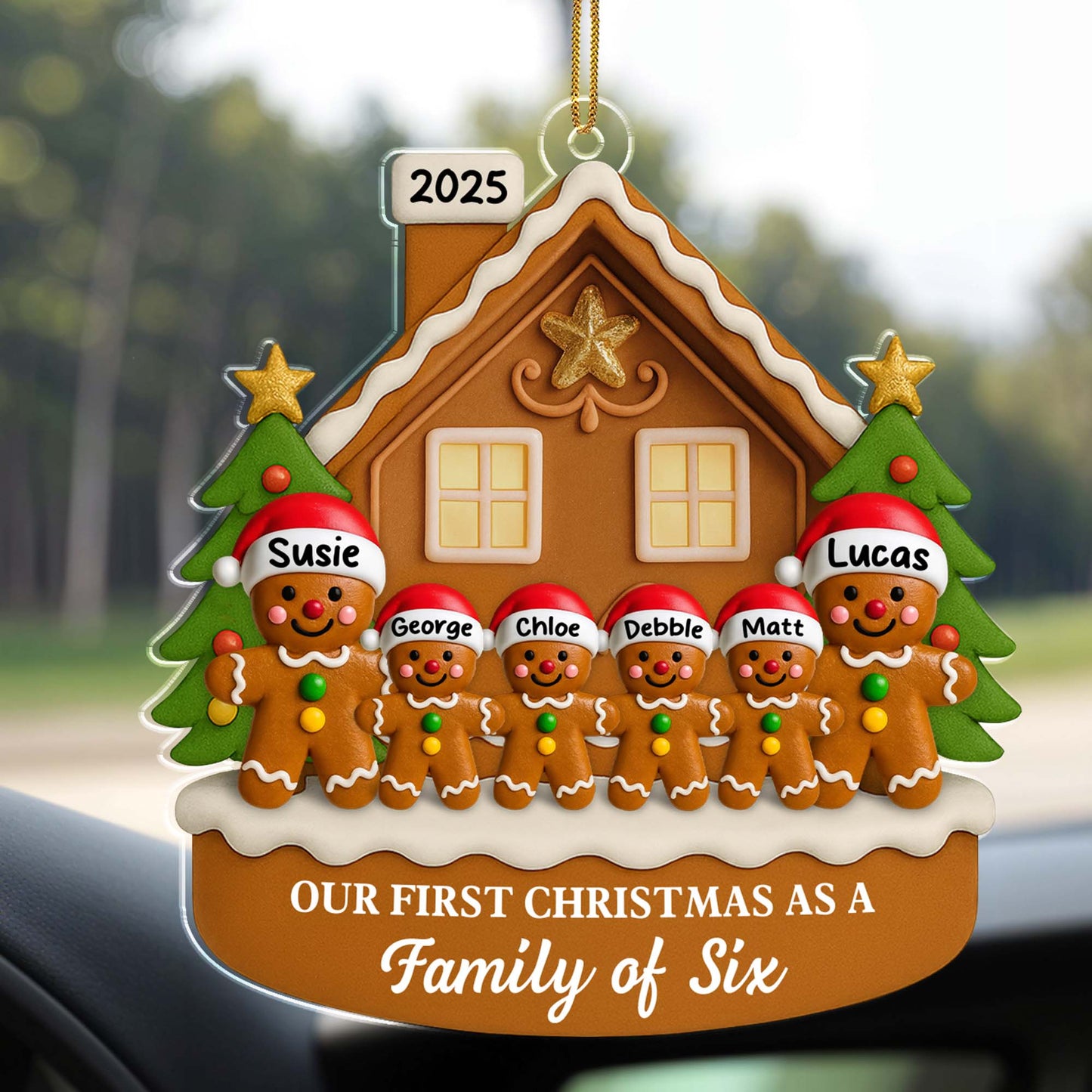 Our First Christmas As A Family Of Six, Gingerbread House