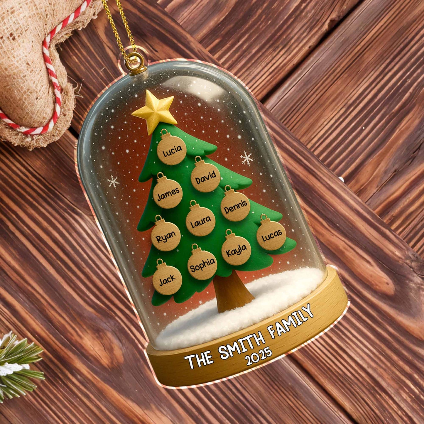 Create A Personalized Family Christmas Tree Ornament