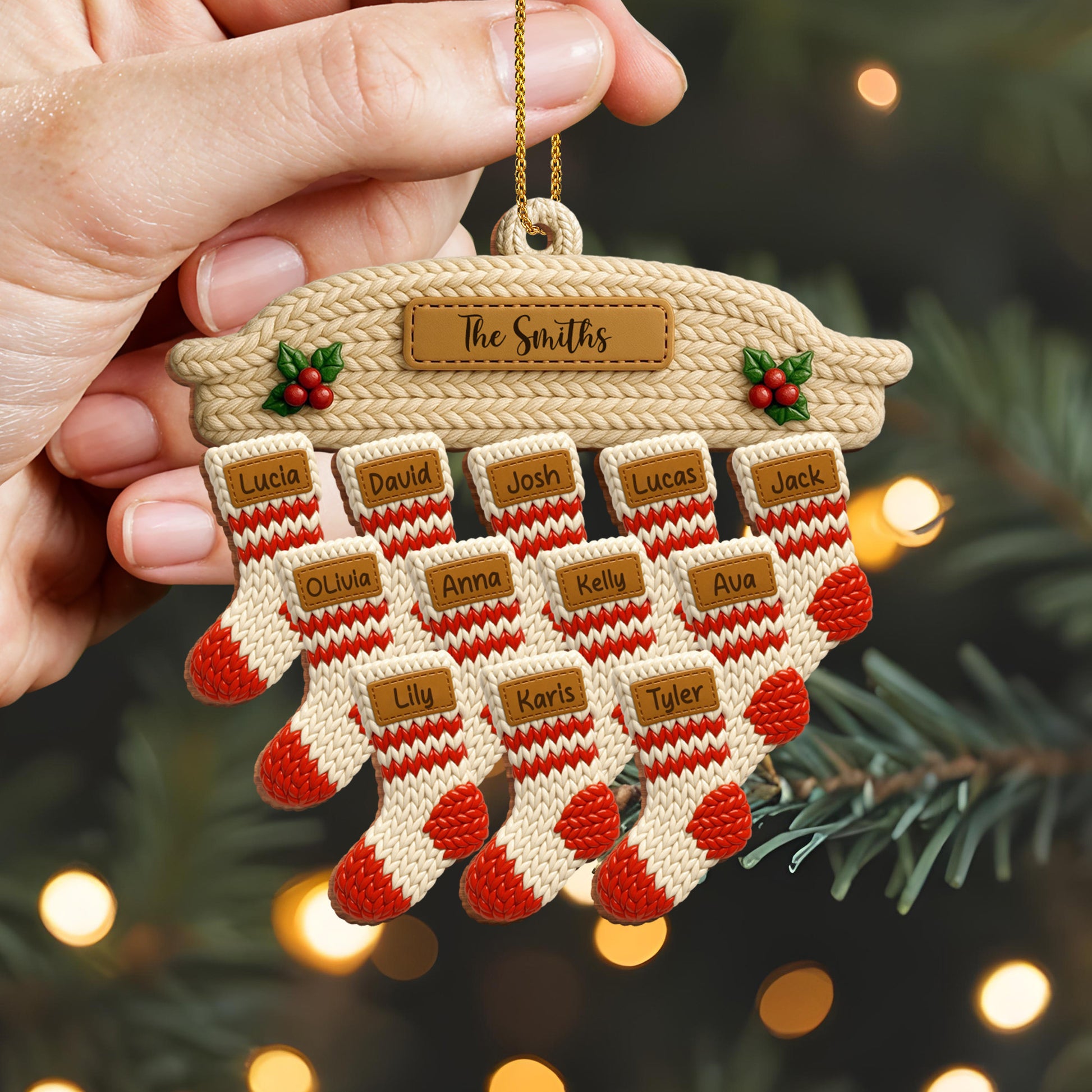 Celebrate Family With Customizable Stocking Ornament