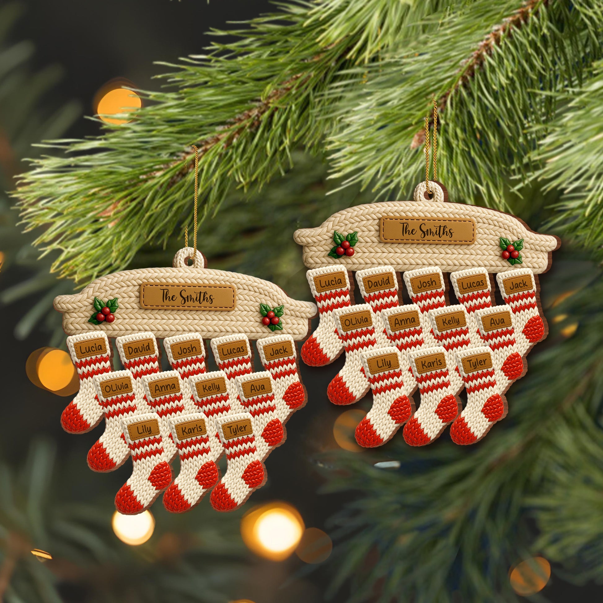Celebrate Family With Customizable Stocking Ornament