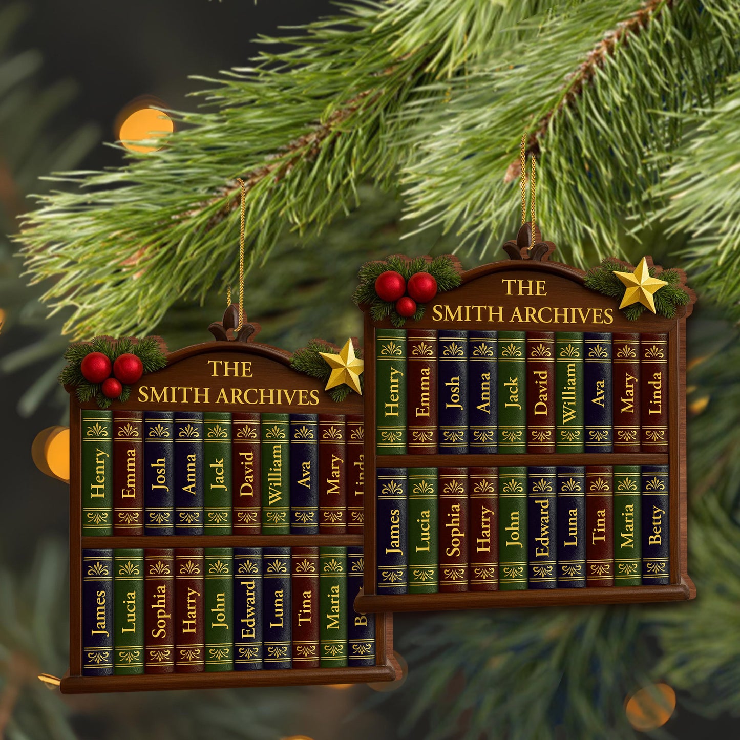 Capture Your Family Story With A Customizable Bookshelf Ornament