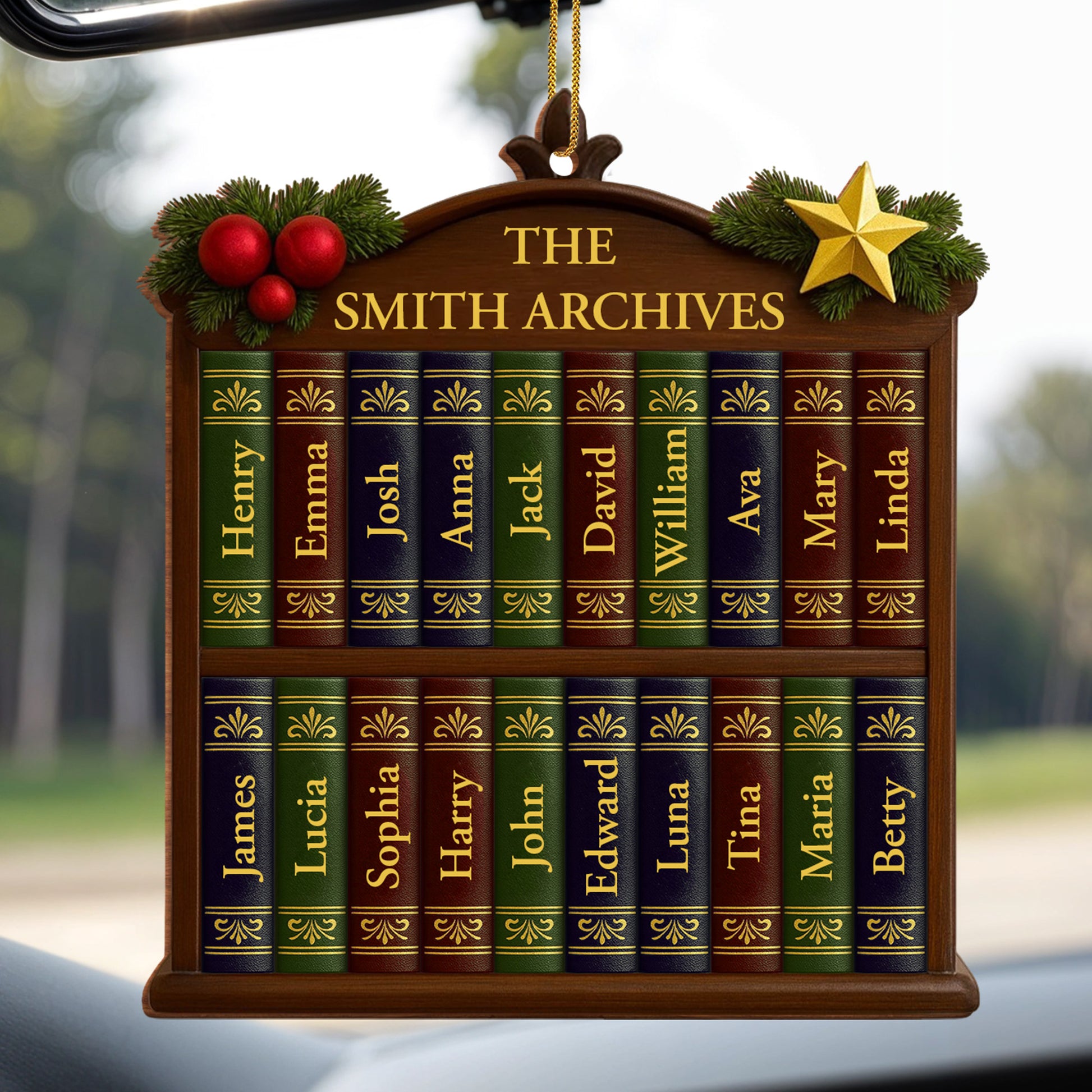 Capture Your Family Story With A Customizable Bookshelf Ornament