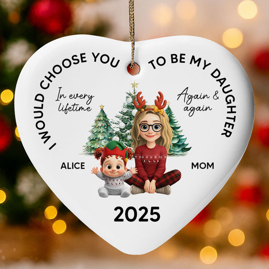 I Would Choose You To Be My Daughter, Christmas Tree And Reindeer Antlers