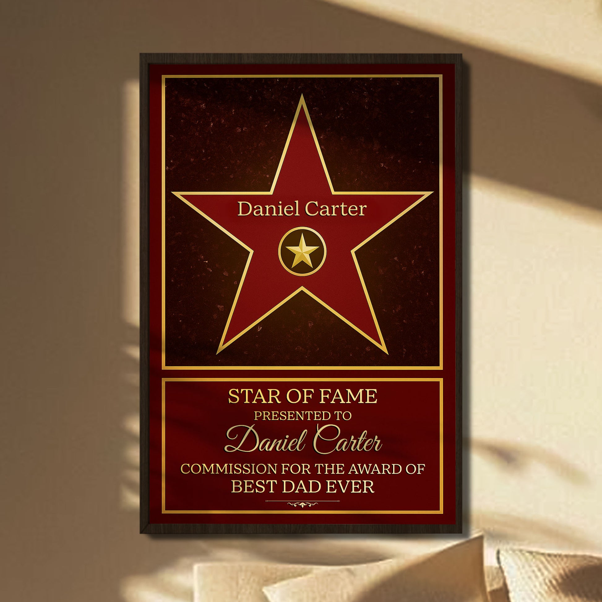 Star Of Fame Award For Best Dad Ever